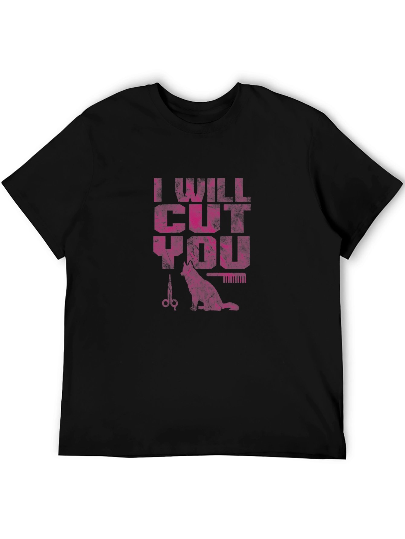 I Will Cut You T-Shirt - Barber Cat