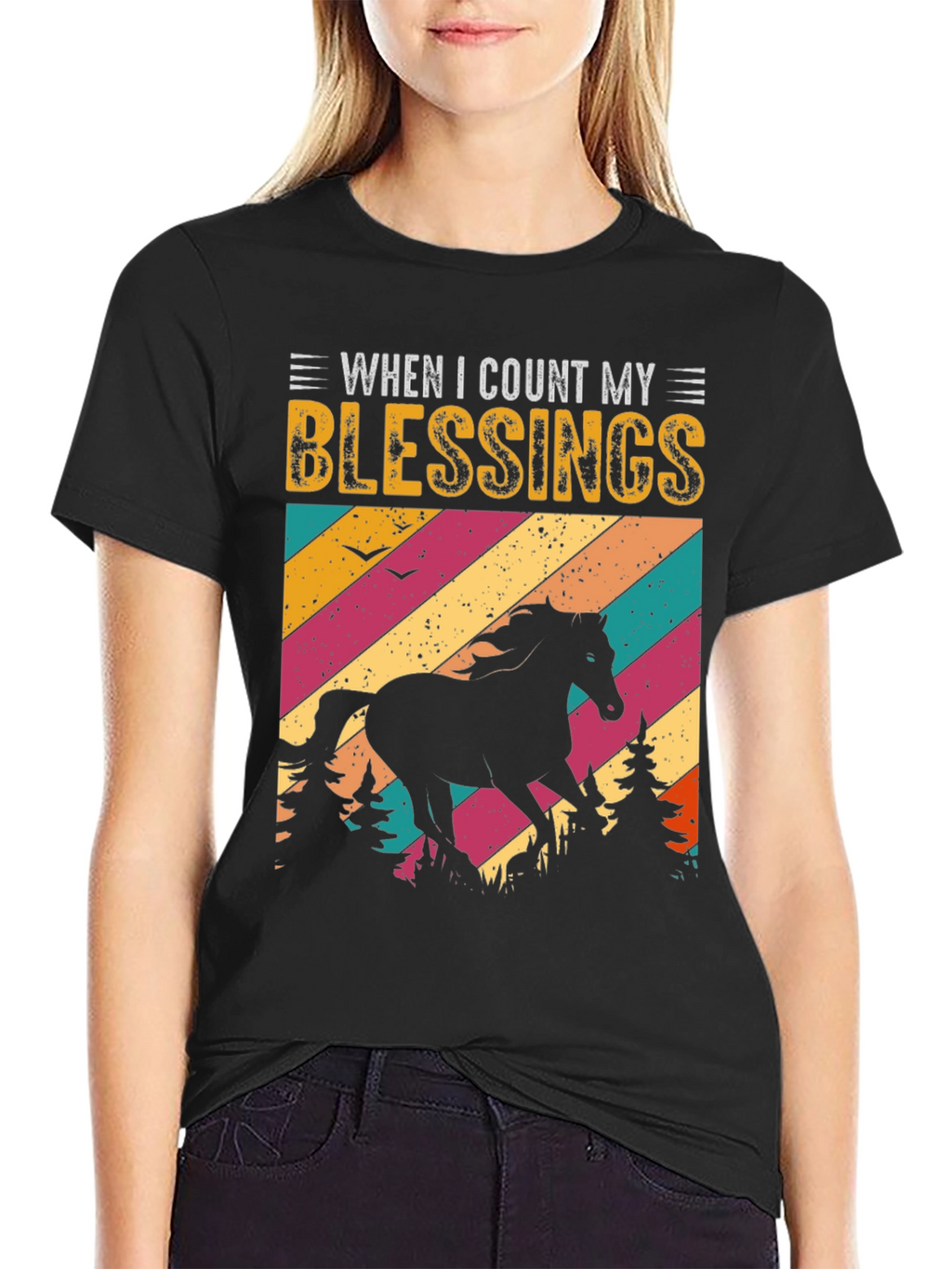 Blessings Horse Graphic Tee