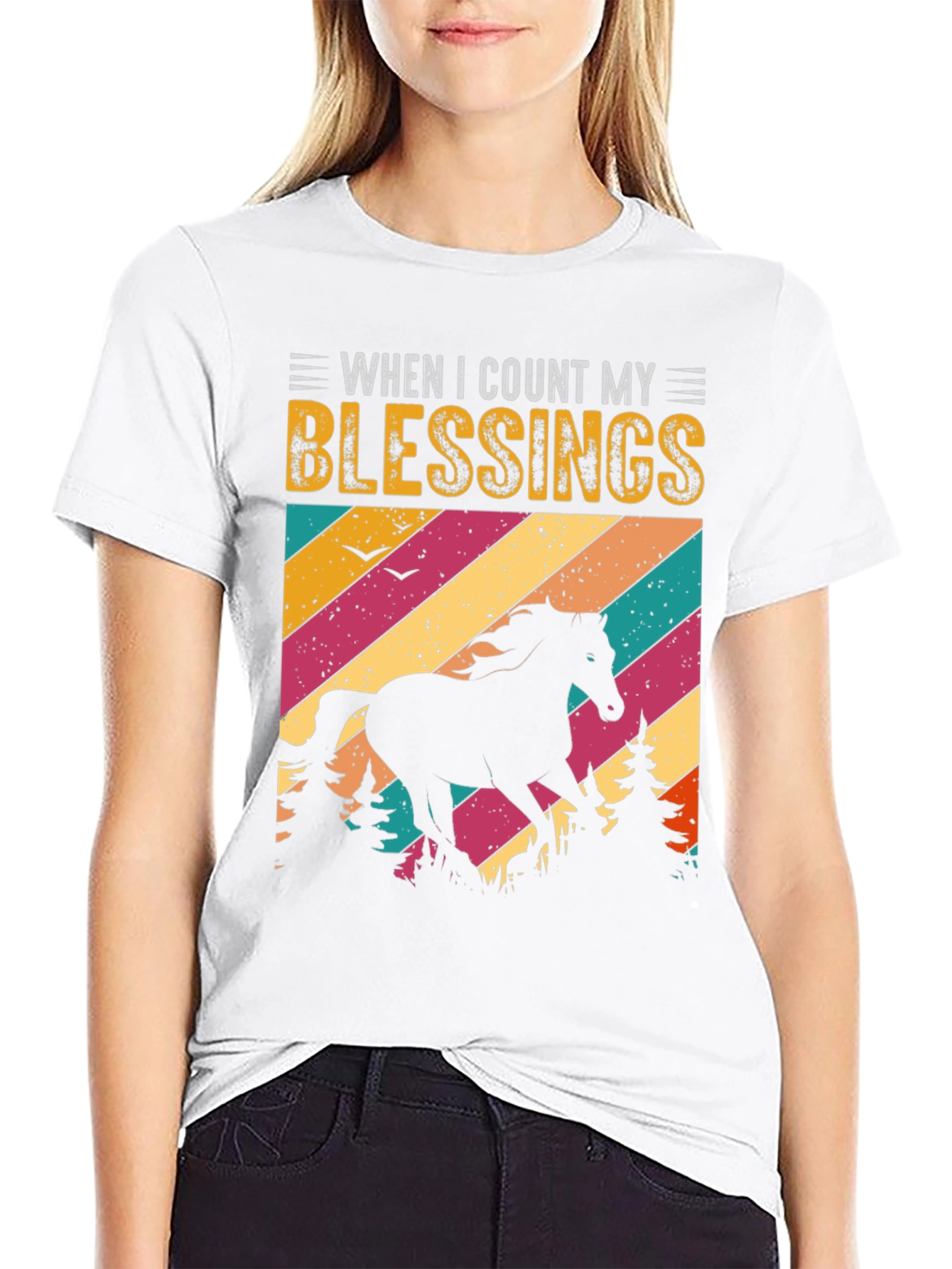 Blessings Horse Graphic Tee
