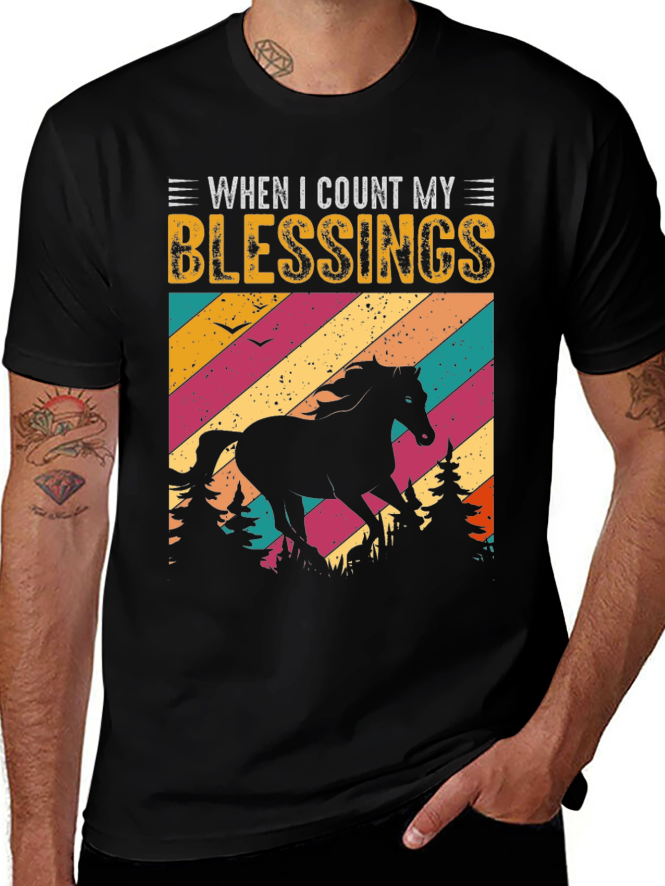Blessings Horse Graphic Tee