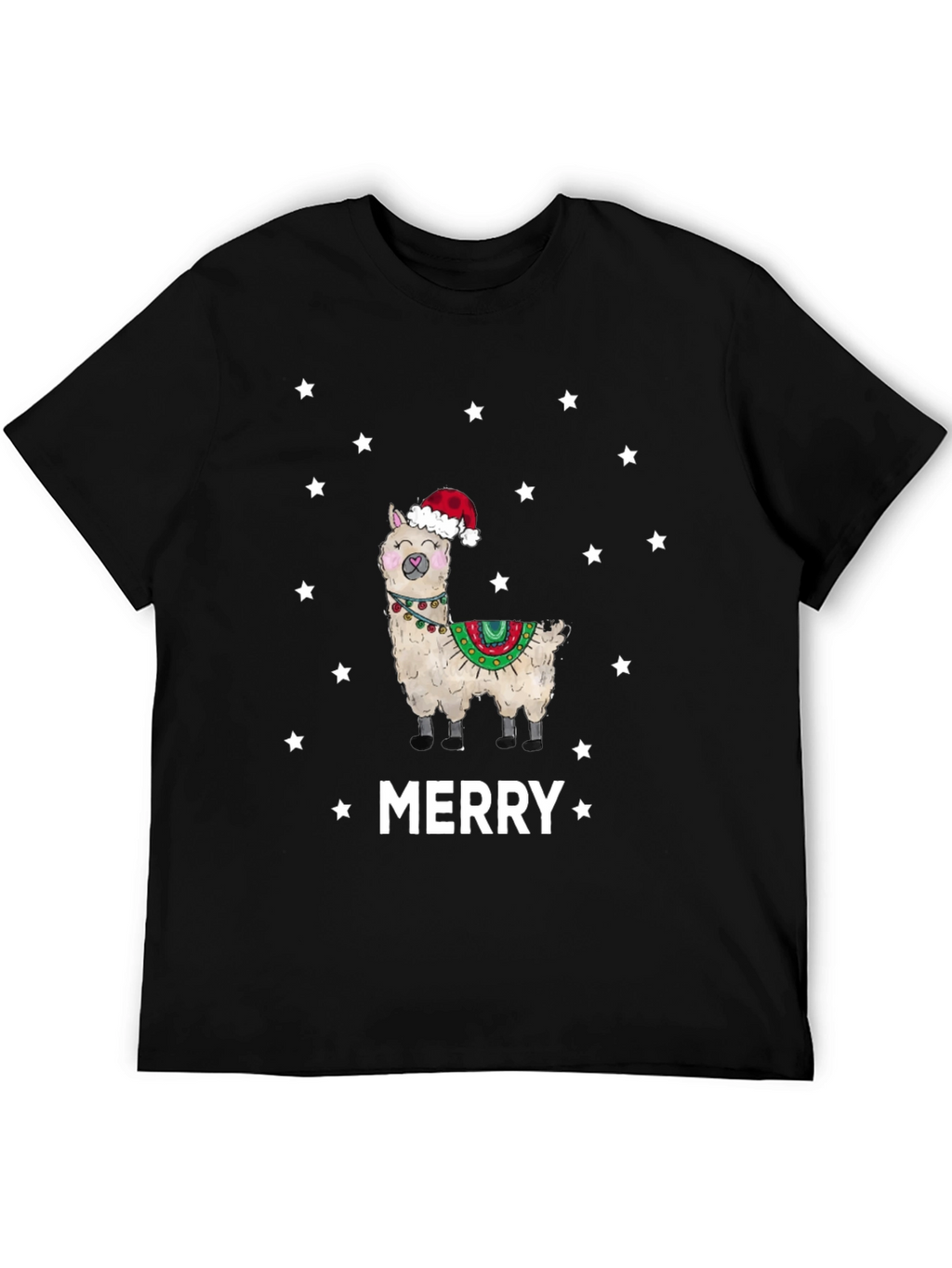 Merry Llama Christmas T-Shirt
