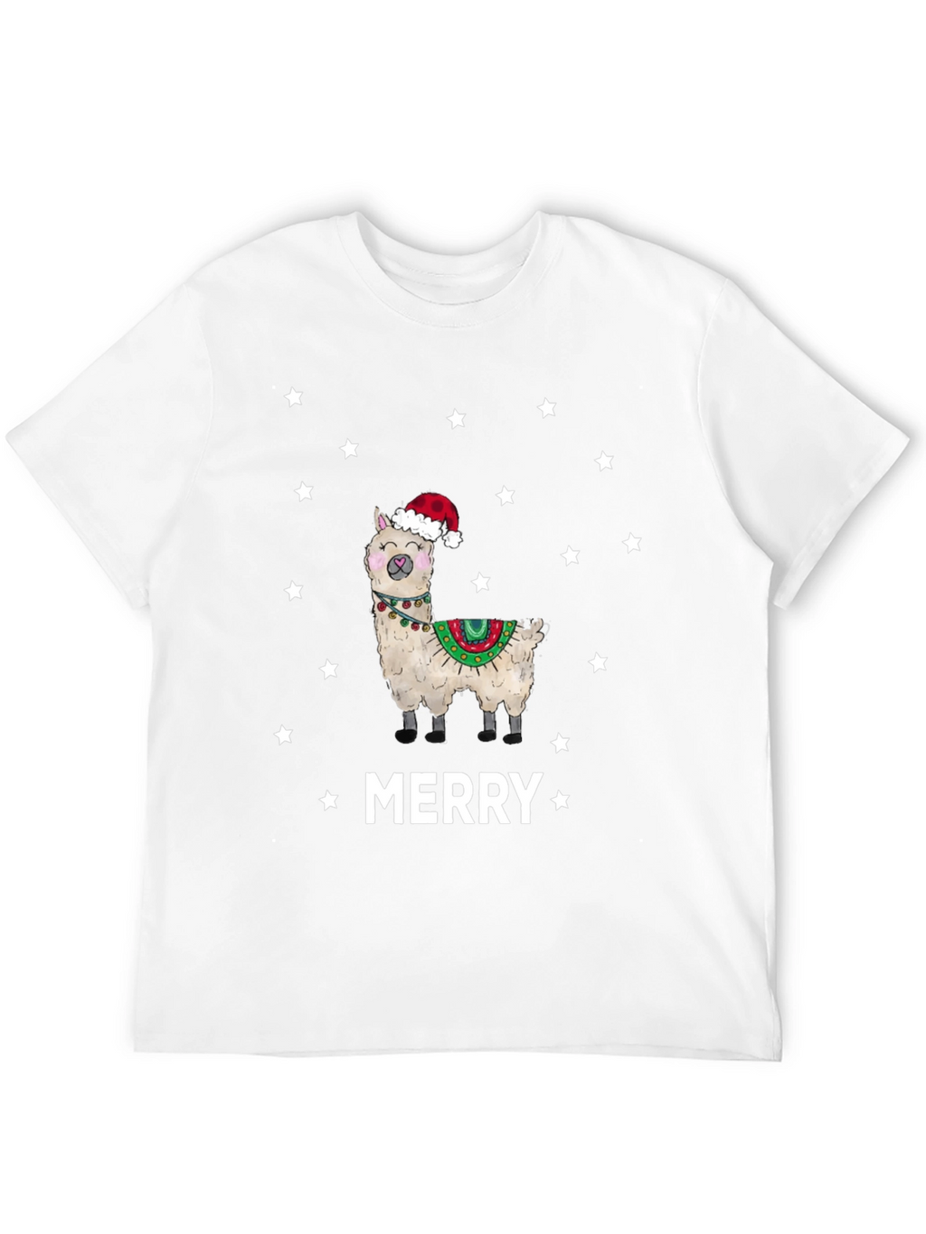 Merry Llama Christmas T-Shirt