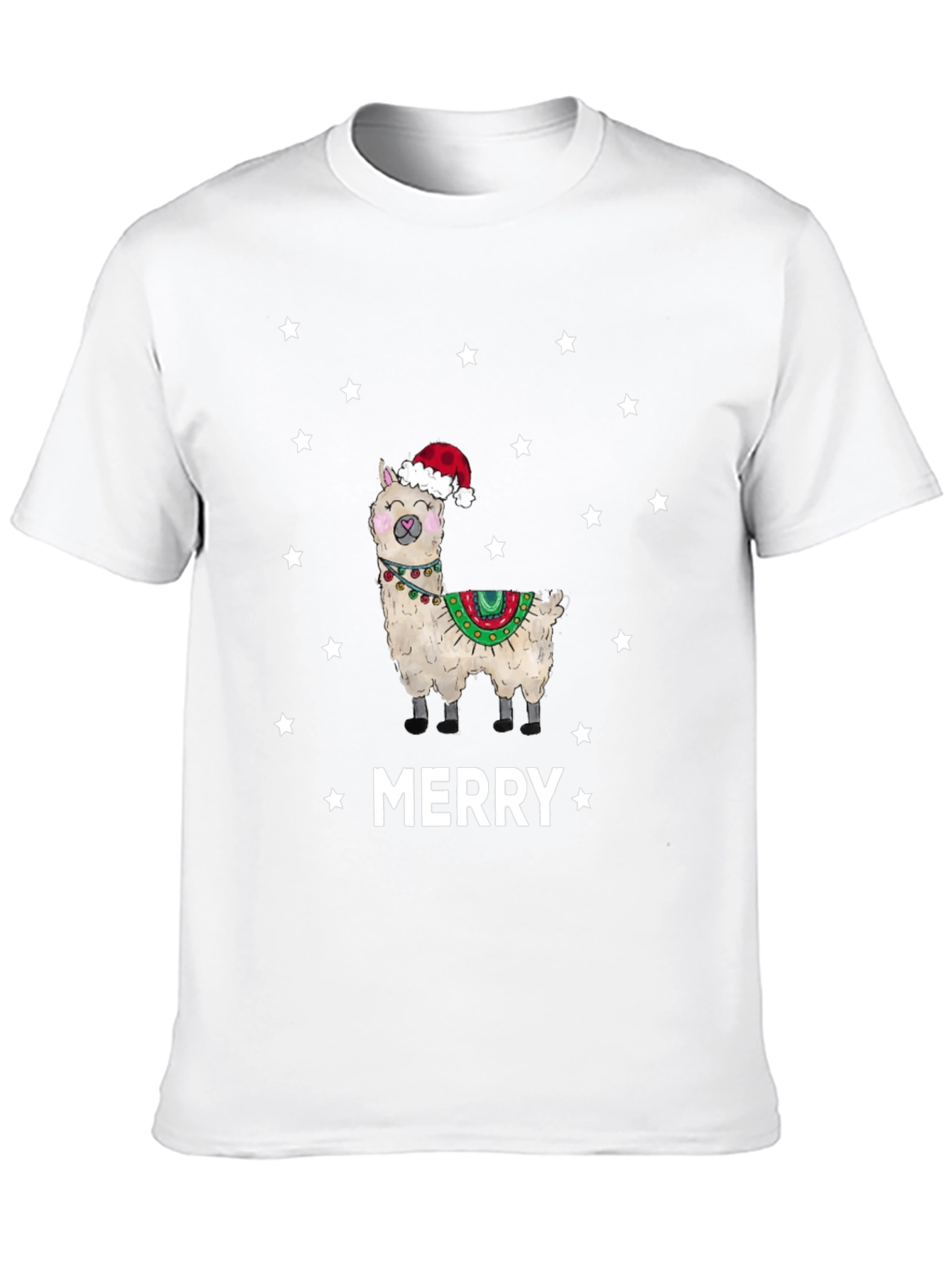 Merry Llama Christmas T-Shirt