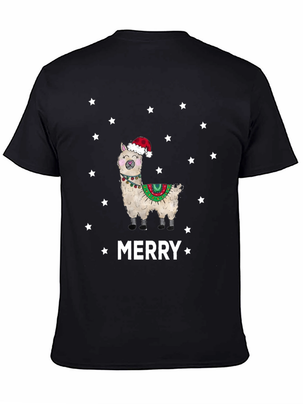Merry Llama Christmas T-Shirt