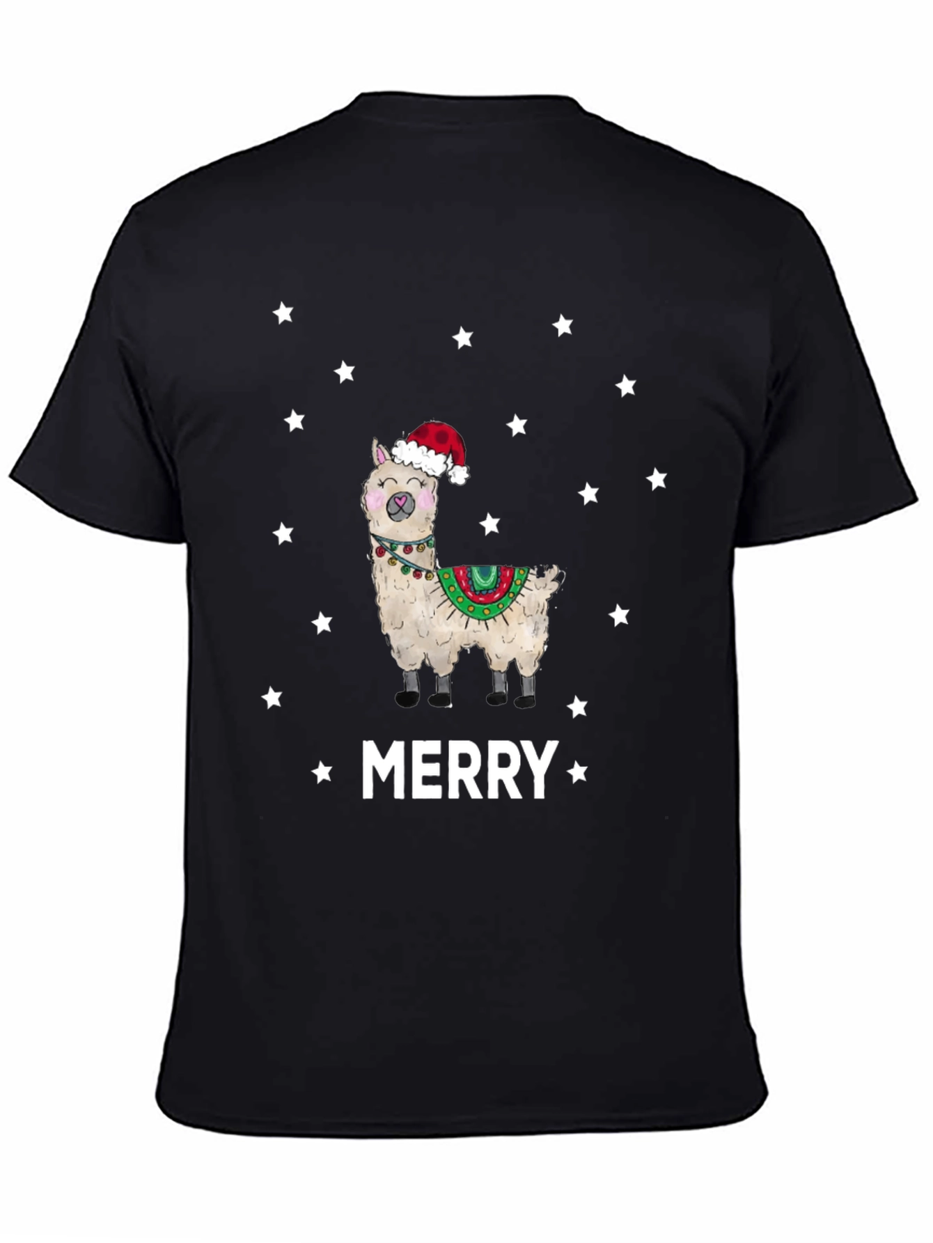 Merry Llama Christmas T-Shirt