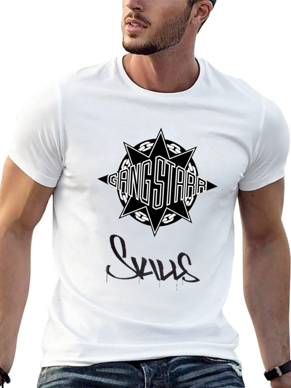 Gang Starr Black Graphic T-Shirt