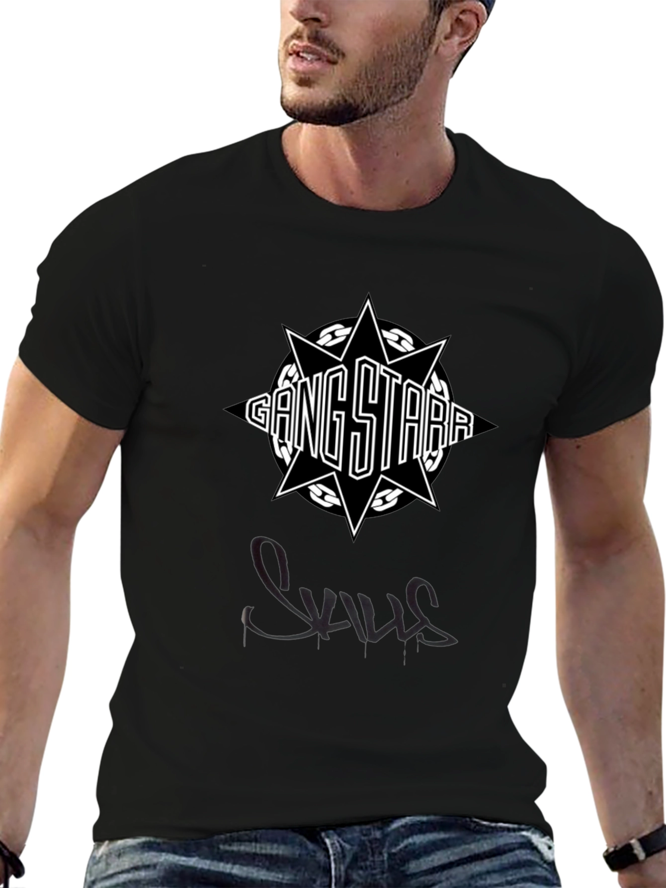 Gang Starr Black Graphic T-Shirt