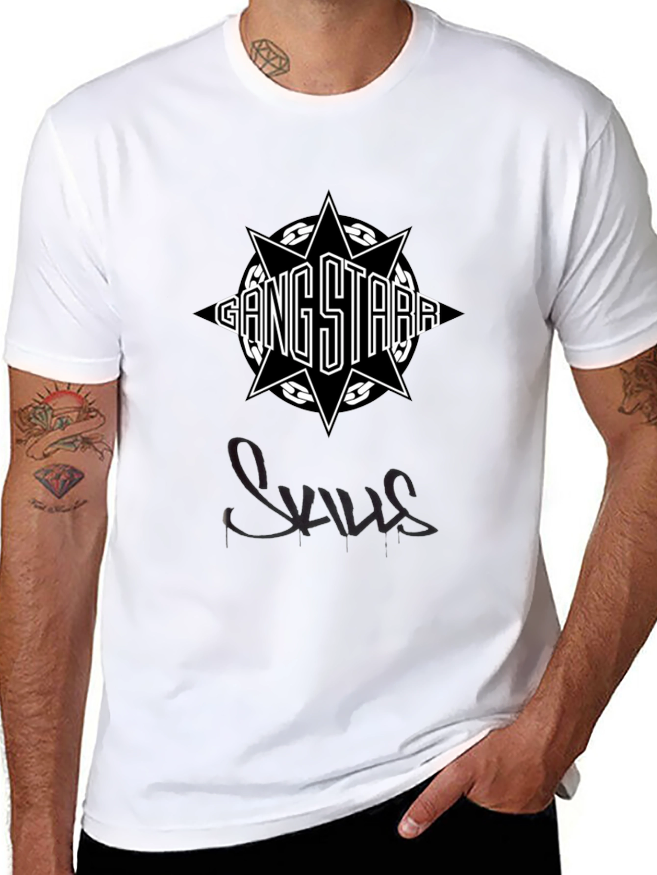 Gang Starr Black Graphic T-Shirt
