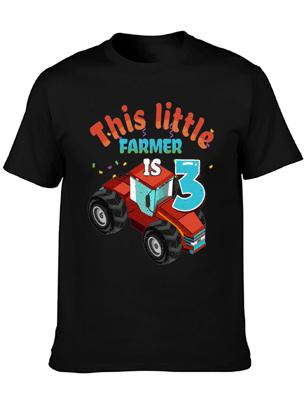 This Little Farmer is Three Birthday T-Shirt