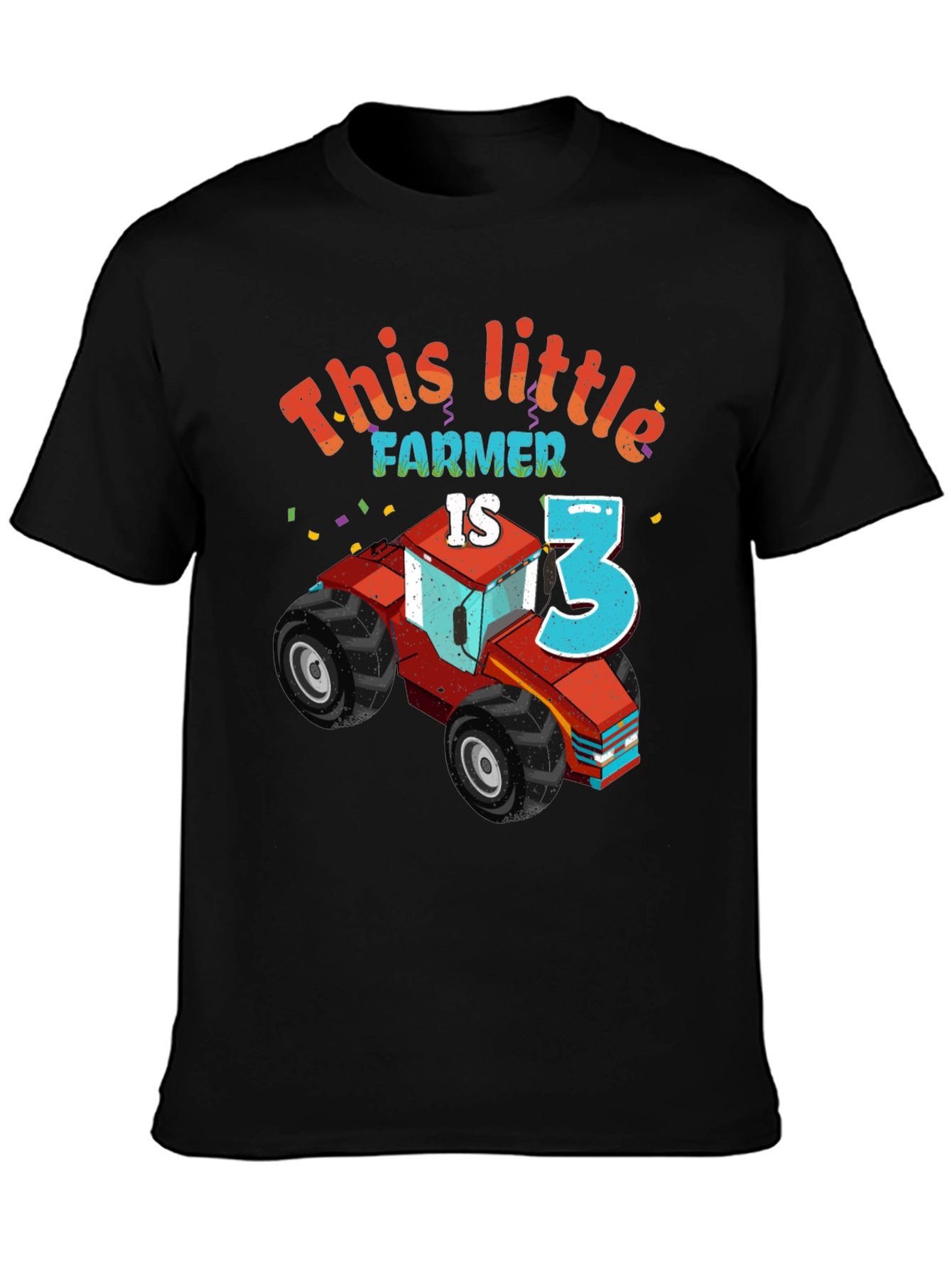 This Little Farmer is Three Birthday T-Shirt