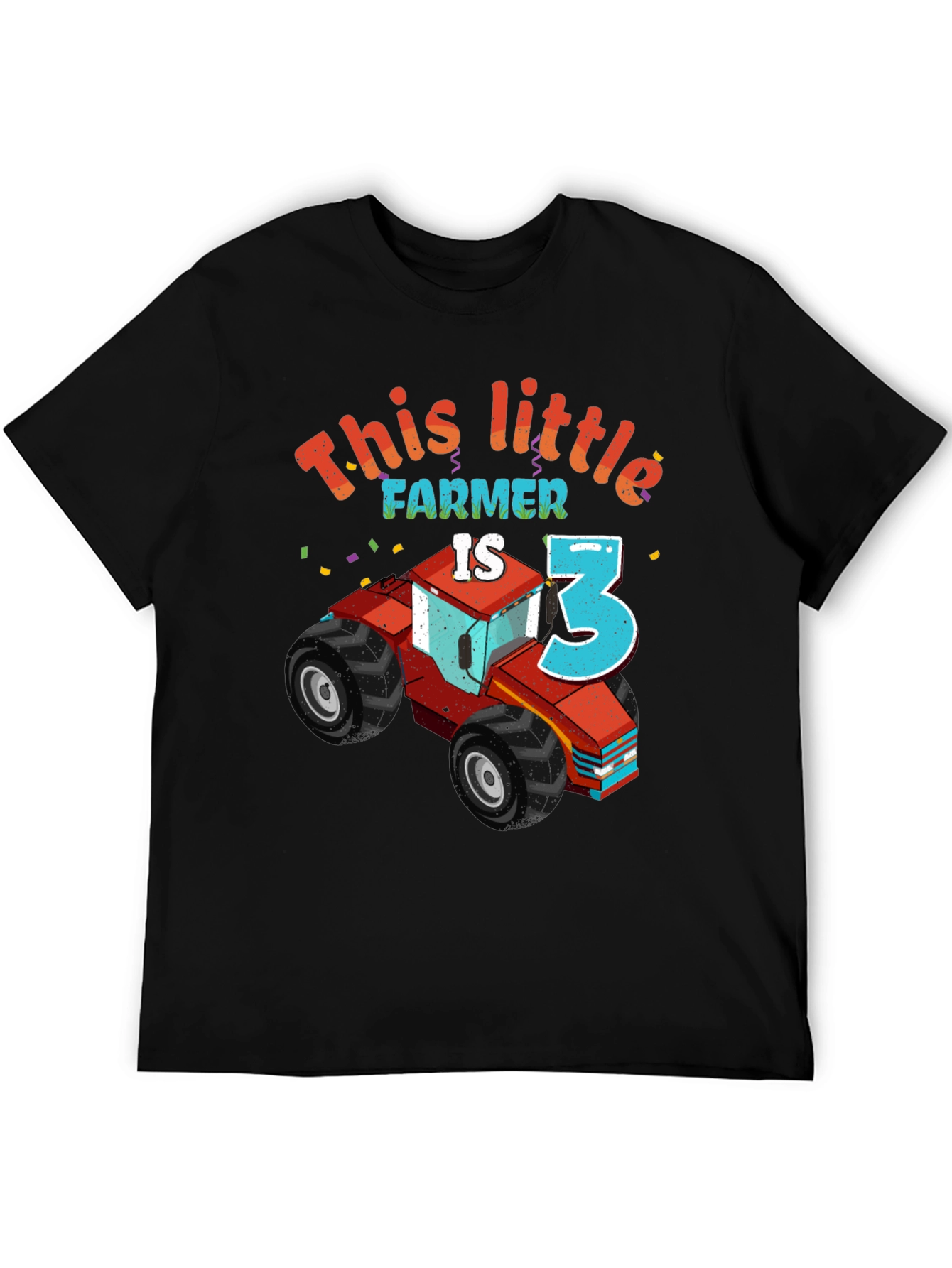 This Little Farmer is Three Birthday T-Shirt