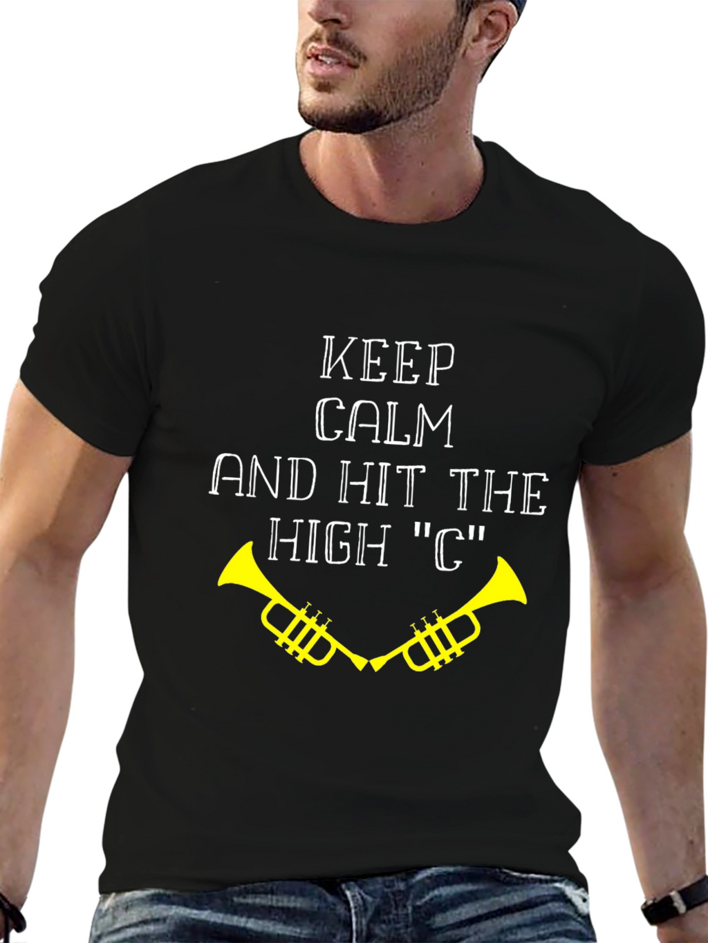 Keep Calm & Hit High C Trumpet T-Shirt