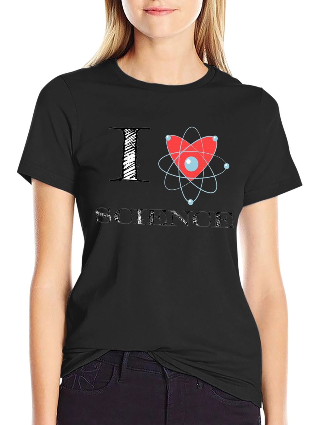 I Heart Science T-Shirt Funny Science Tee