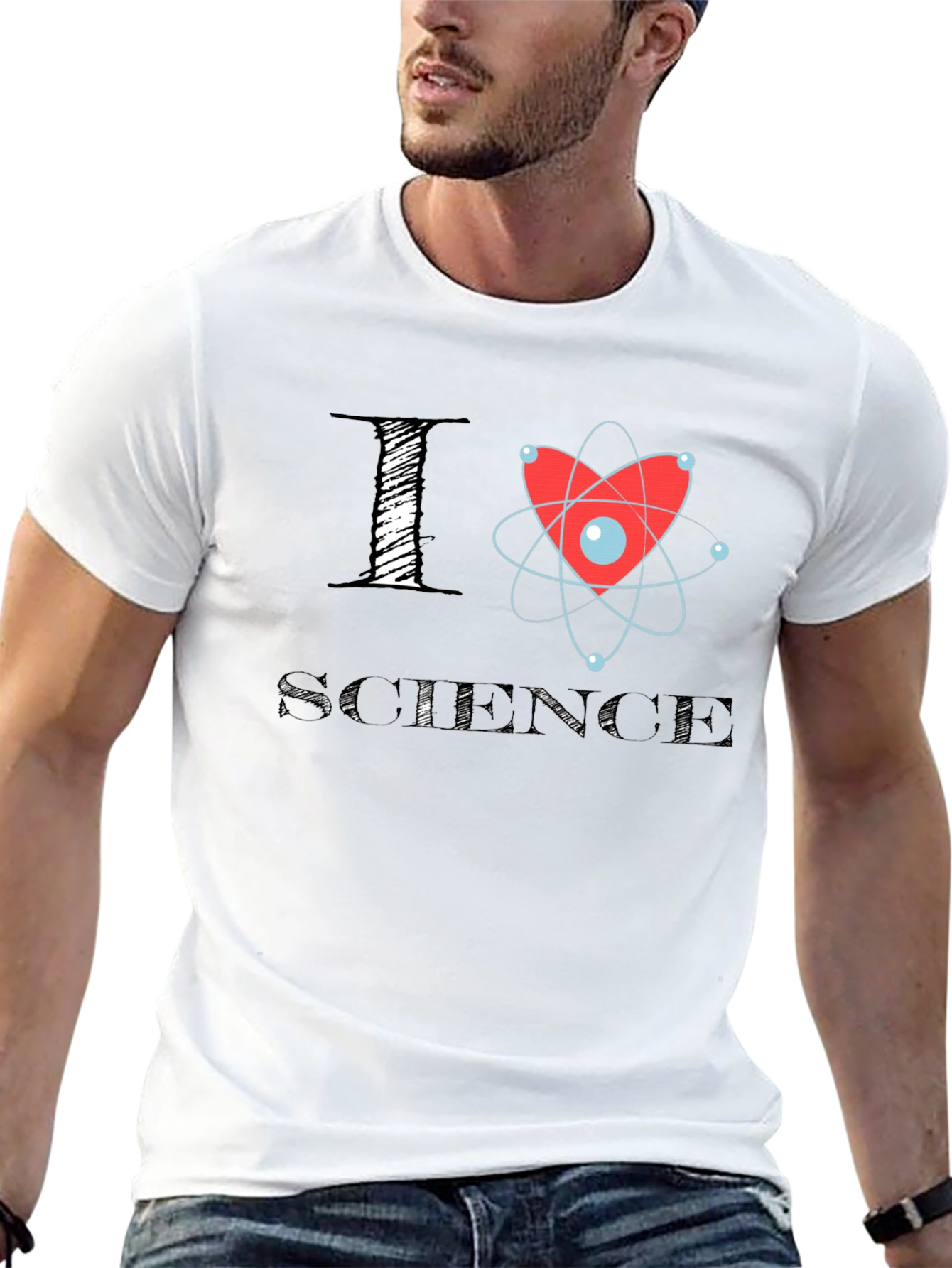 I Heart Science T-Shirt Funny Science Tee