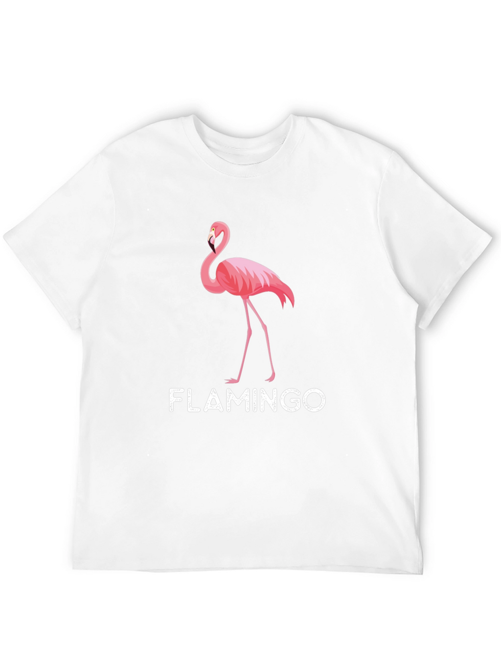 Mens Black Flamingo Graphic T-Shirt