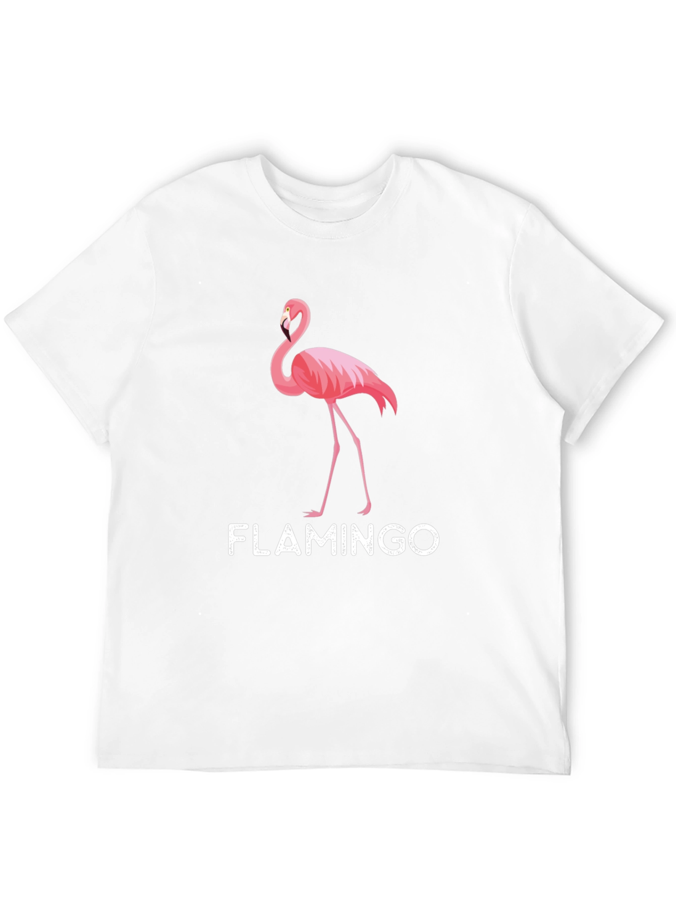 Mens Black Flamingo Graphic T-Shirt