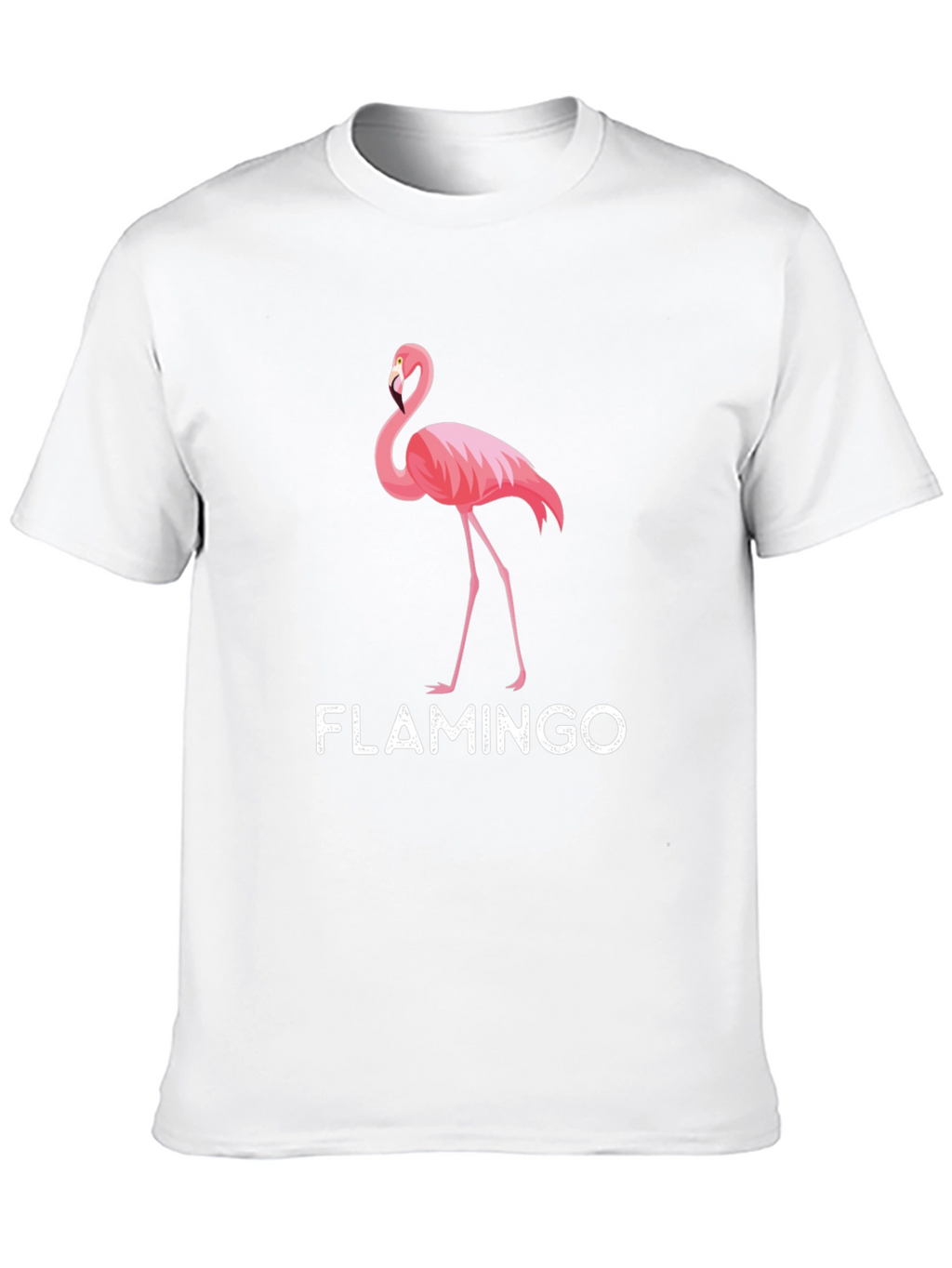 Mens Black Flamingo Graphic T-Shirt