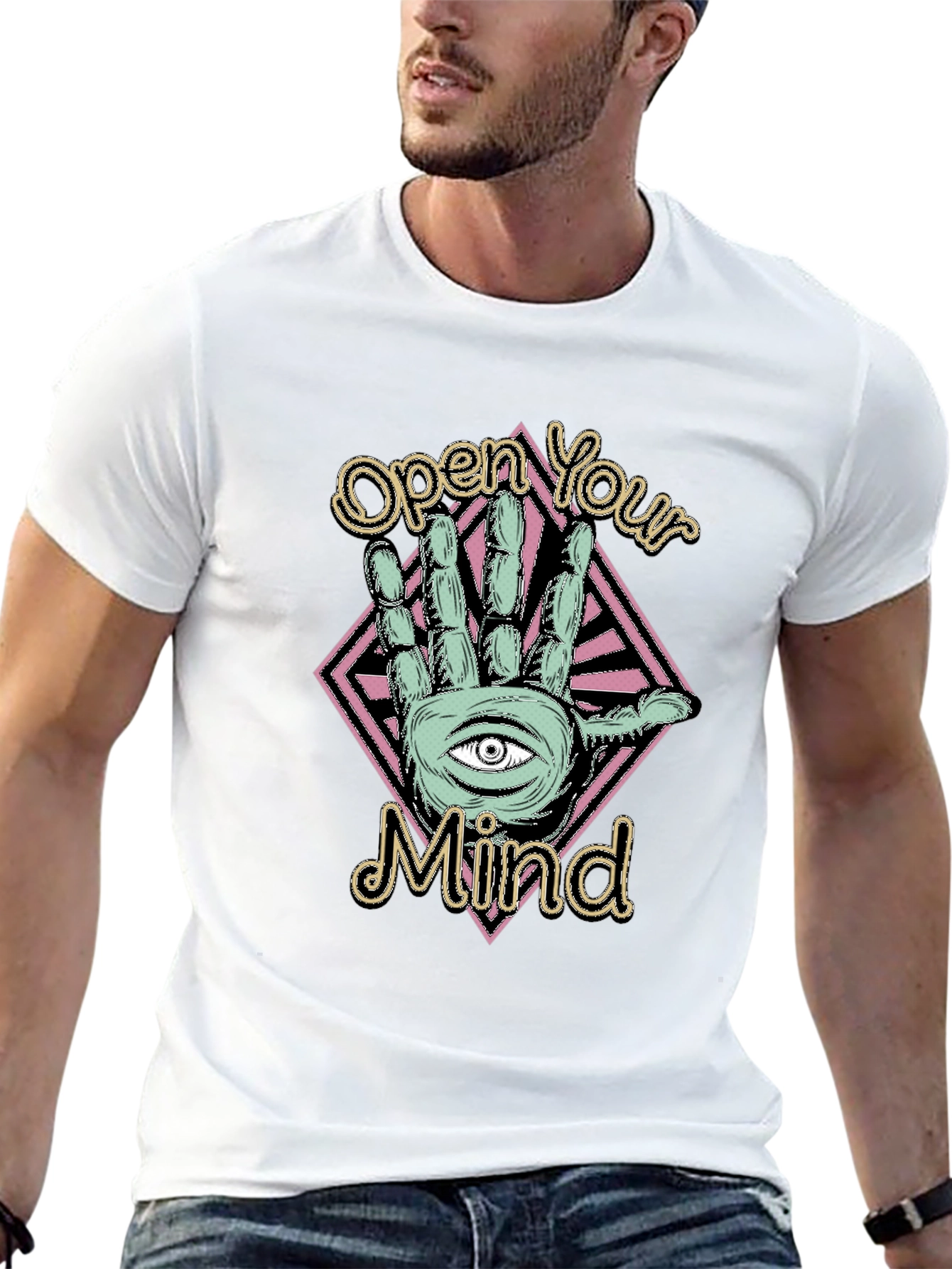 Open Your Mind T-Shirt - Graphic Design Tee