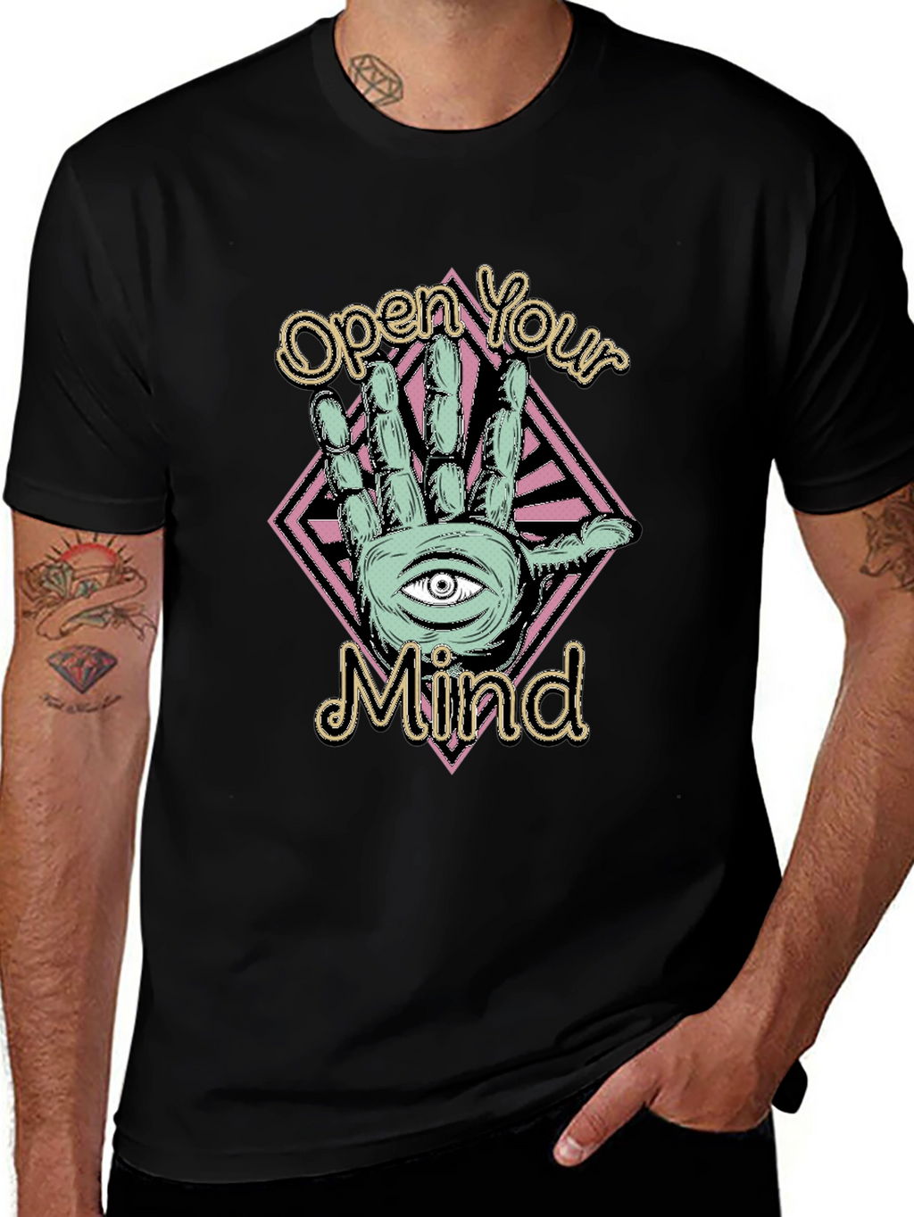Open Your Mind T-Shirt - Graphic Design Tee