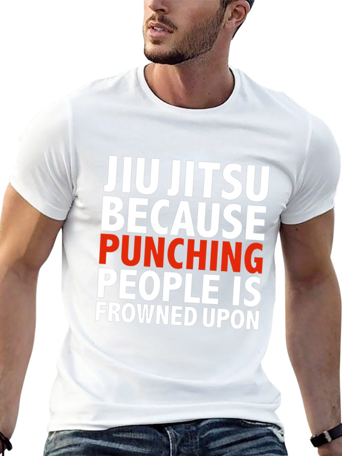 Jiu Jitsu Punching People T-Shirt