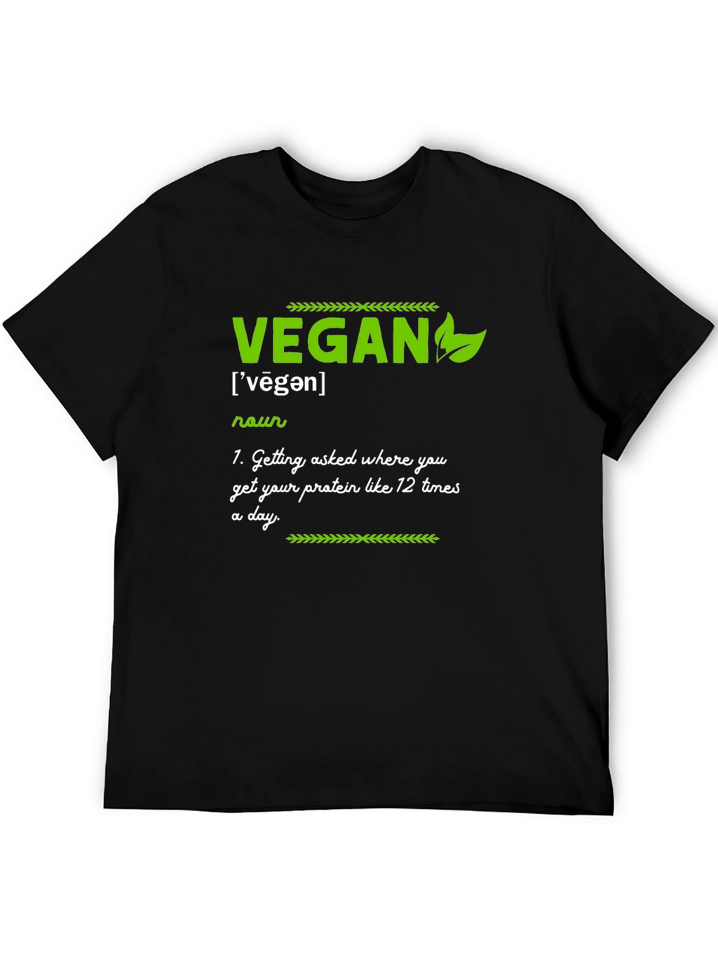 Vegan Definition T-Shirt - Funny Protein Question Tee