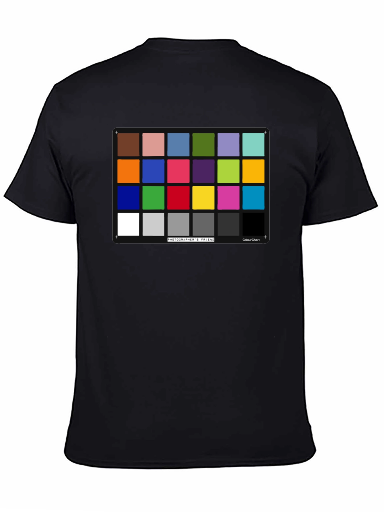 Photographers Color Chart Black T-Shirt