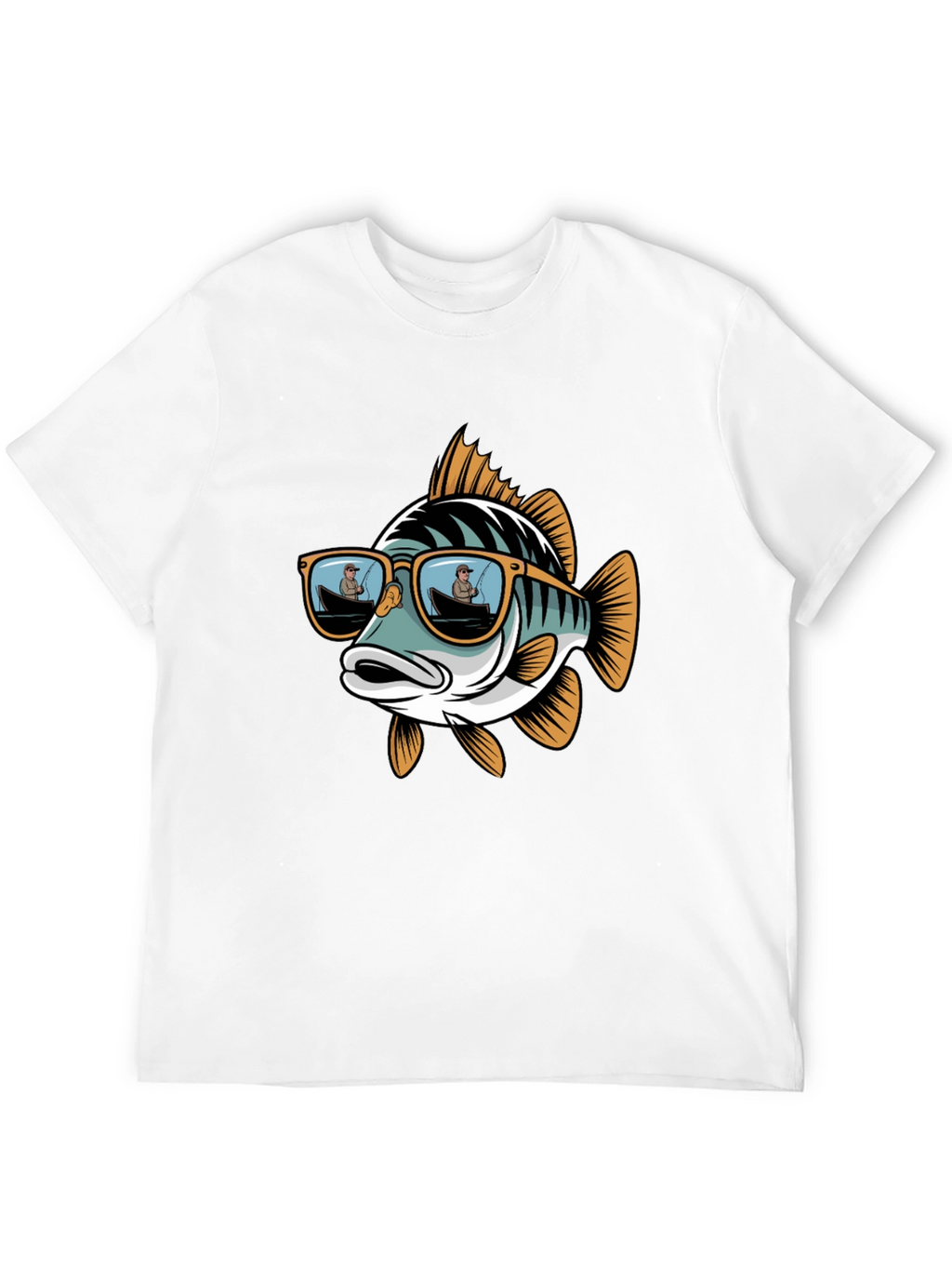 Cool Fish Graphic Tee - Angler Sunglasses Design