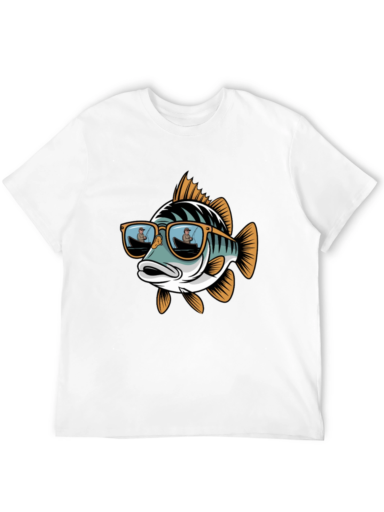Cool Fish Graphic Tee - Angler Sunglasses Design