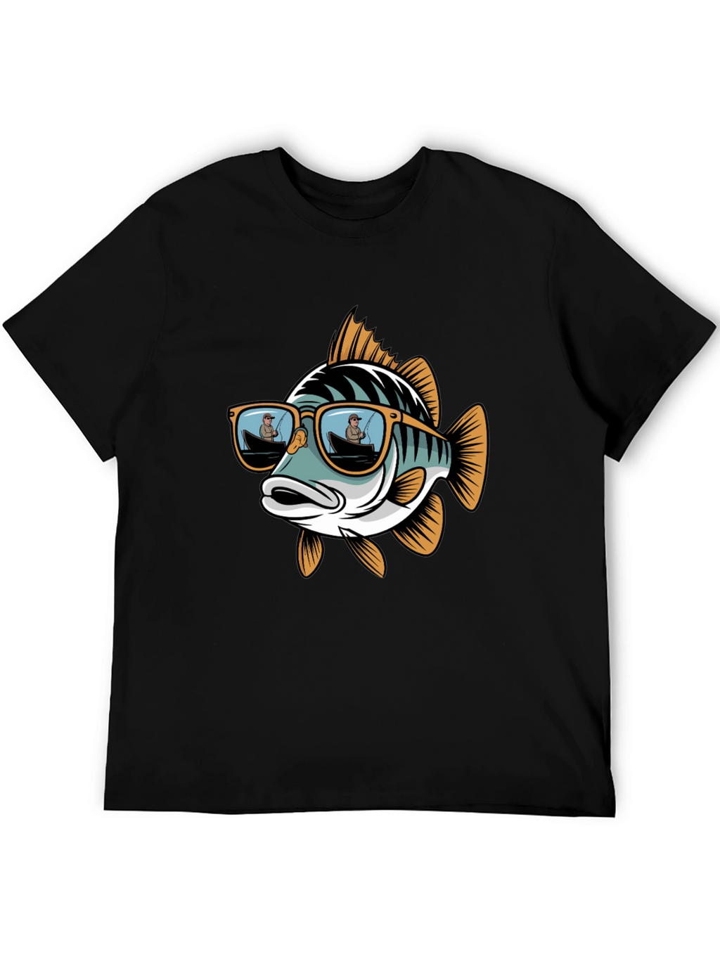 Cool Fish Graphic Tee - Angler Sunglasses Design
