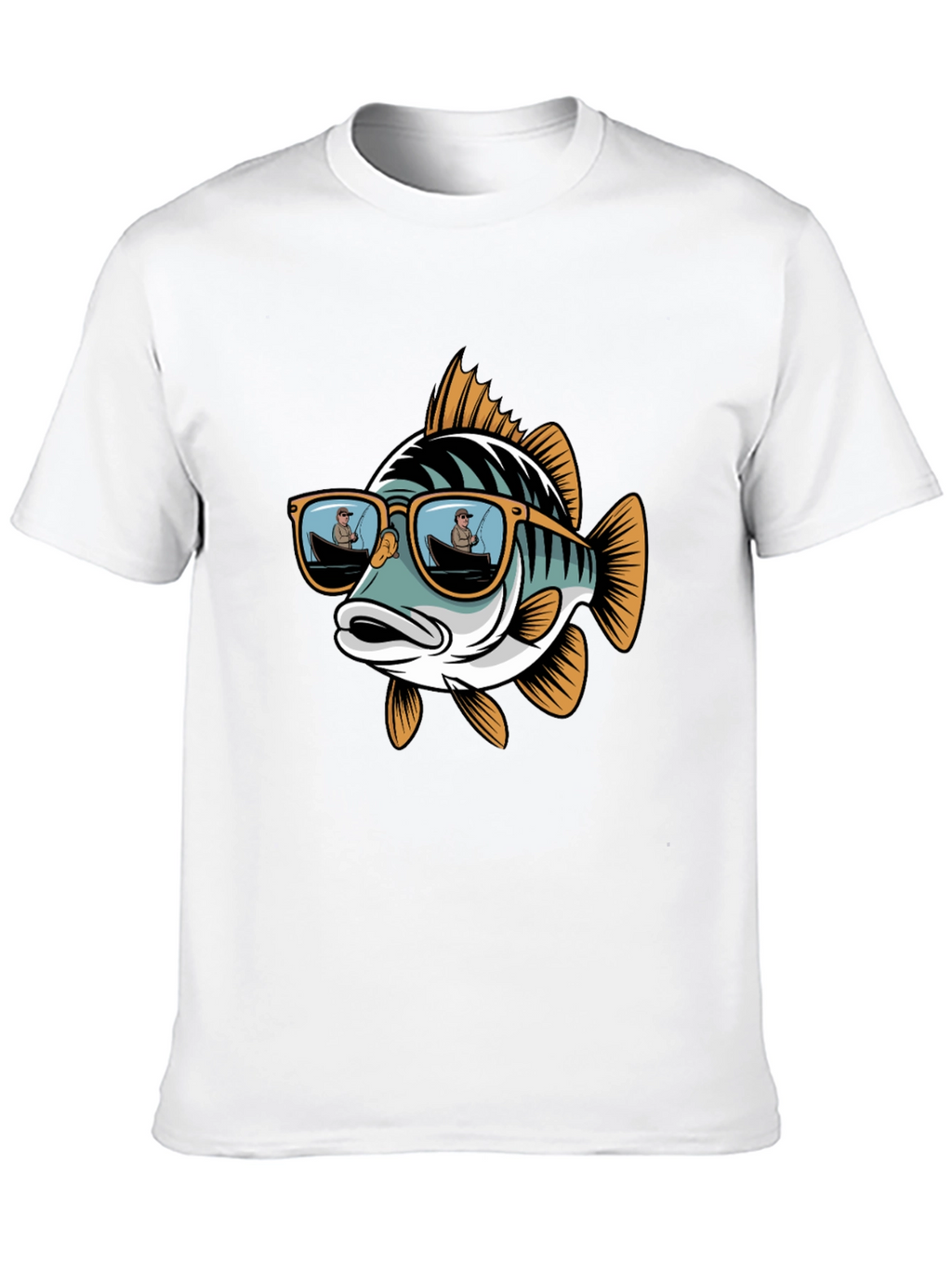 Cool Fish Graphic Tee - Angler Sunglasses Design