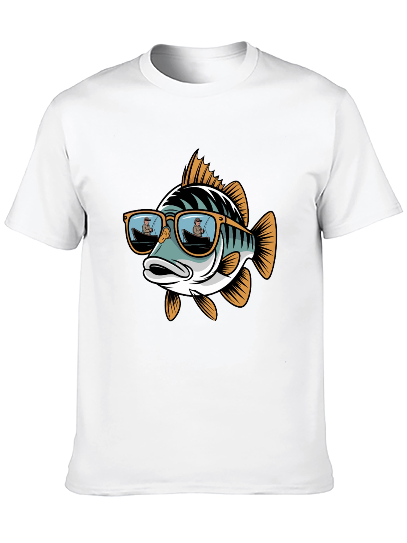 Cool Fish Graphic Tee - Angler Sunglasses Design