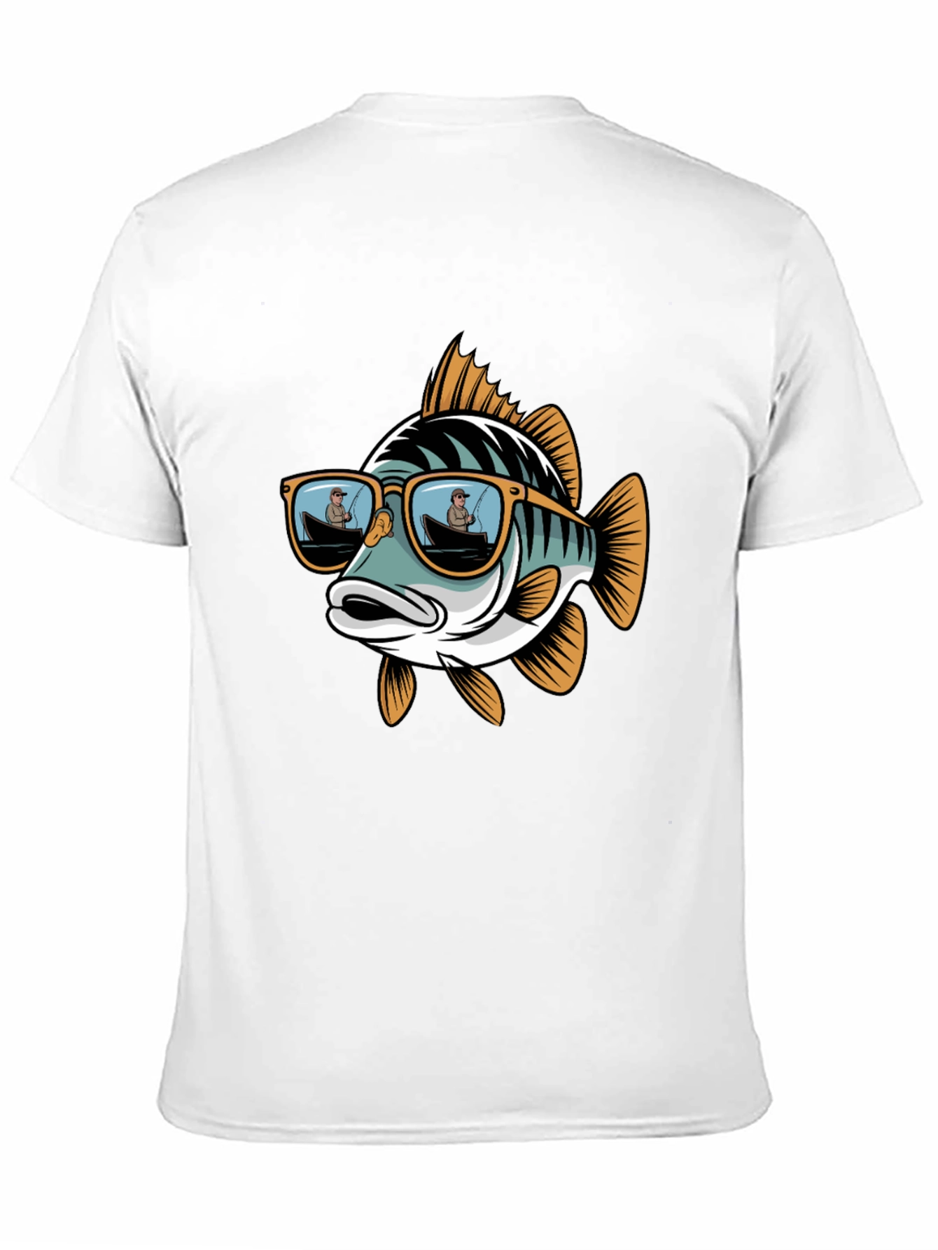Cool Fish Graphic Tee - Angler Sunglasses Design