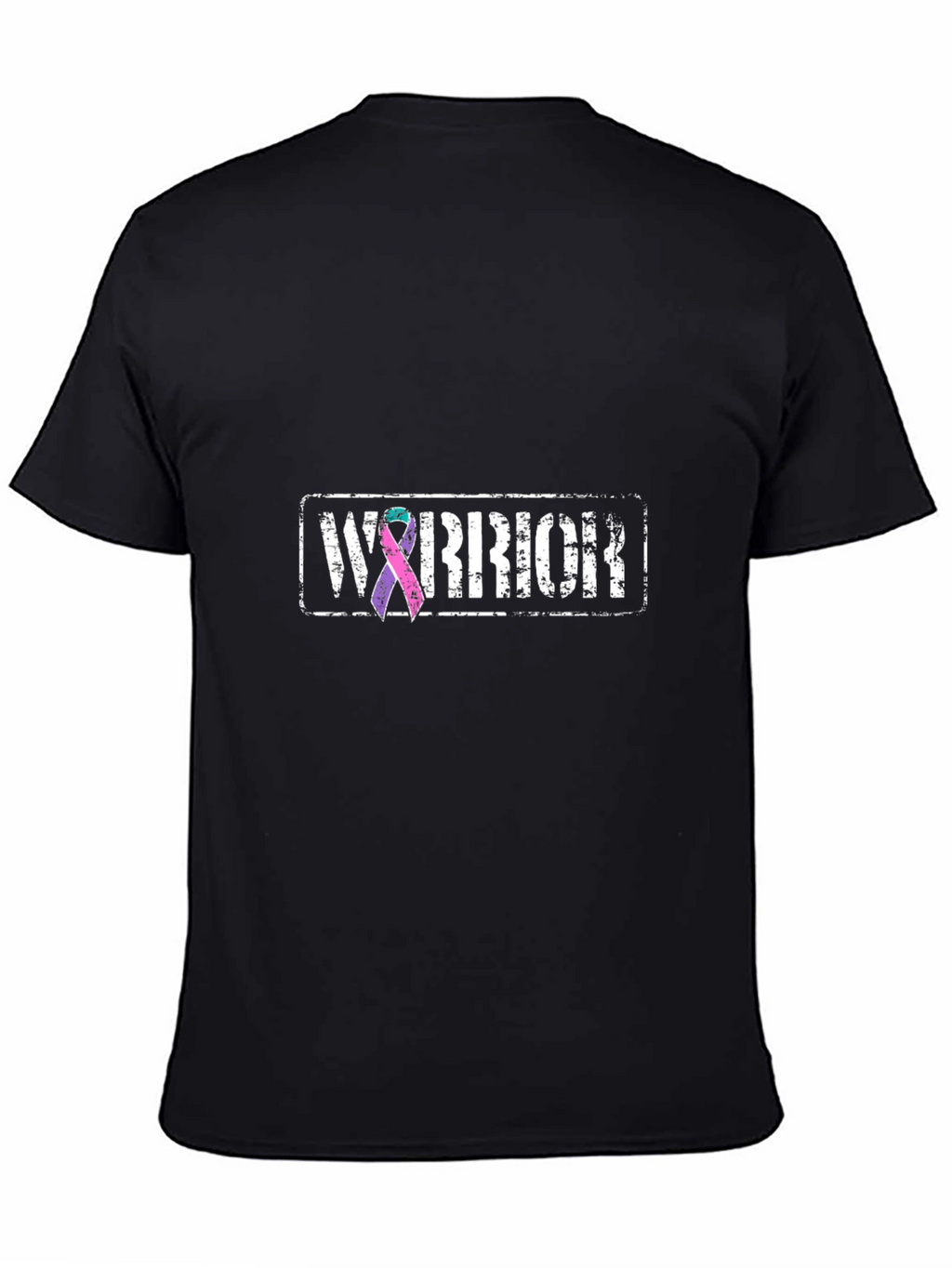 Warrior Ribbon Graphic Tee - Black