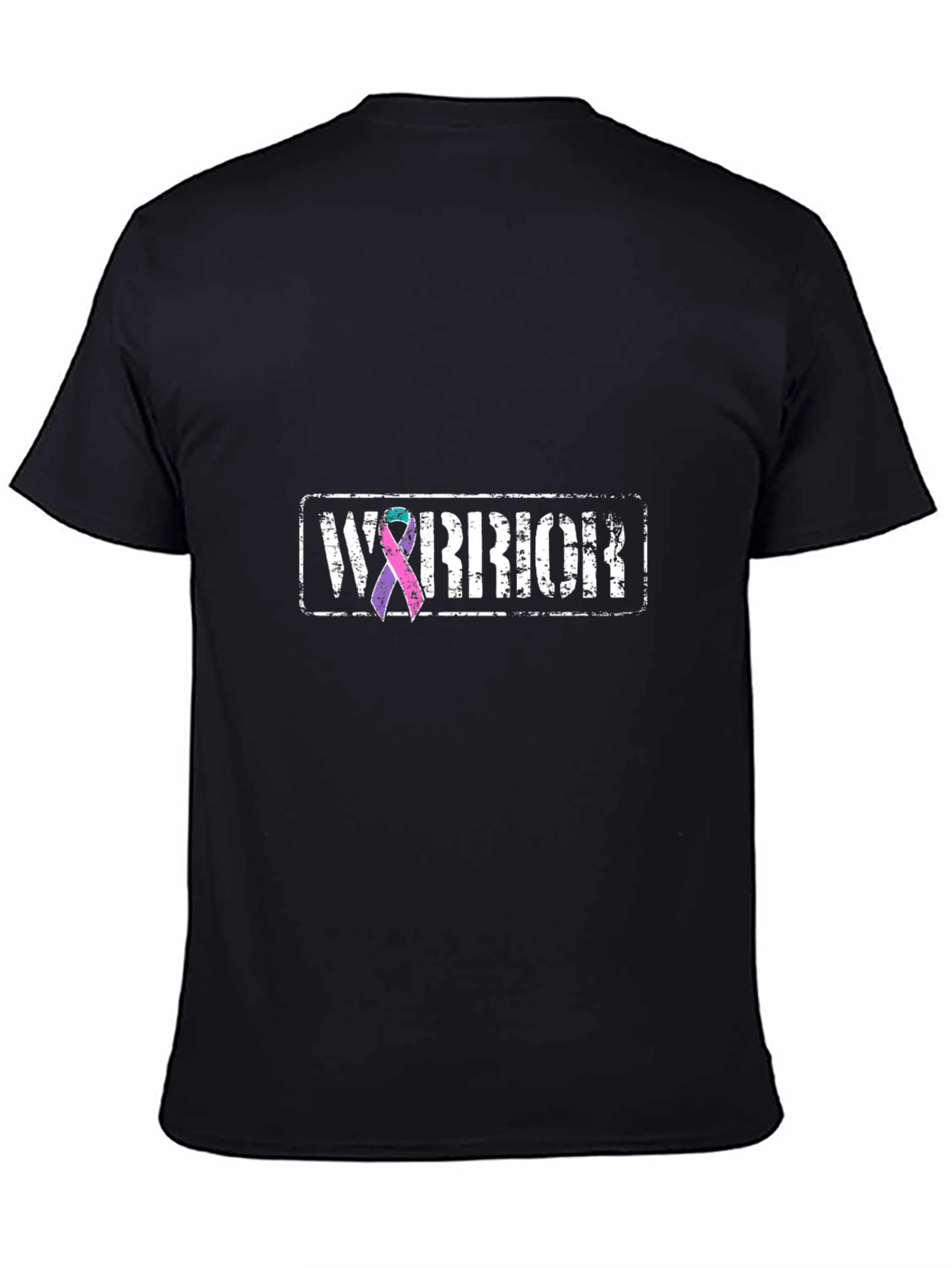 Warrior Ribbon Graphic Tee - Black