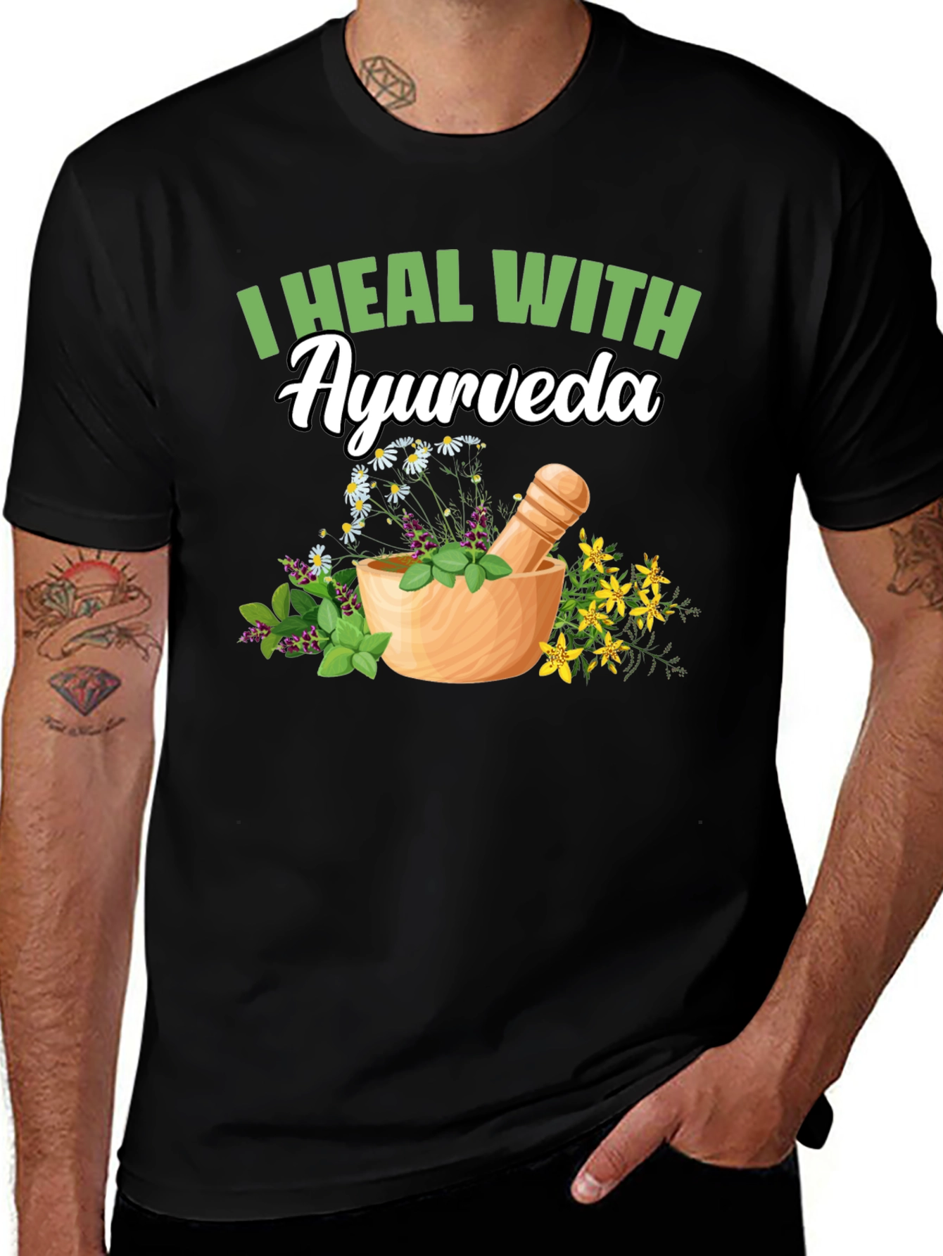Ayurveda Healing T-Shirt - Natural Remedy Design