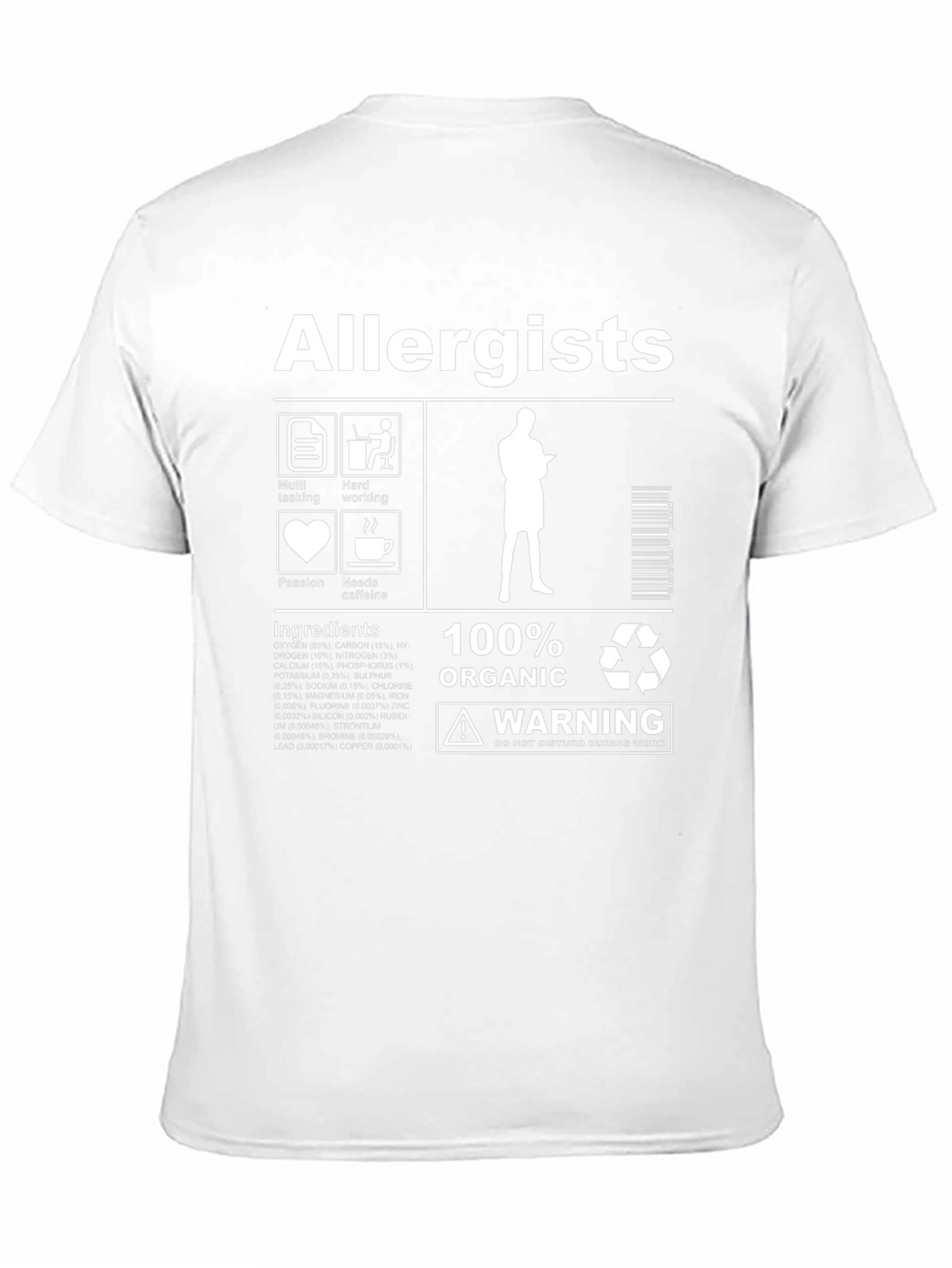 Allergists 100% Organic Graphic T-Shirt