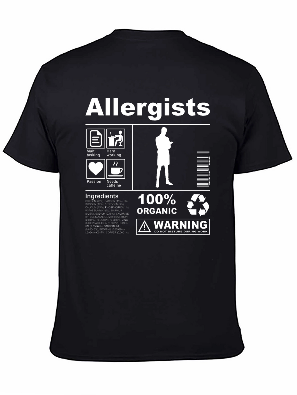 Allergists 100% Organic Graphic T-Shirt