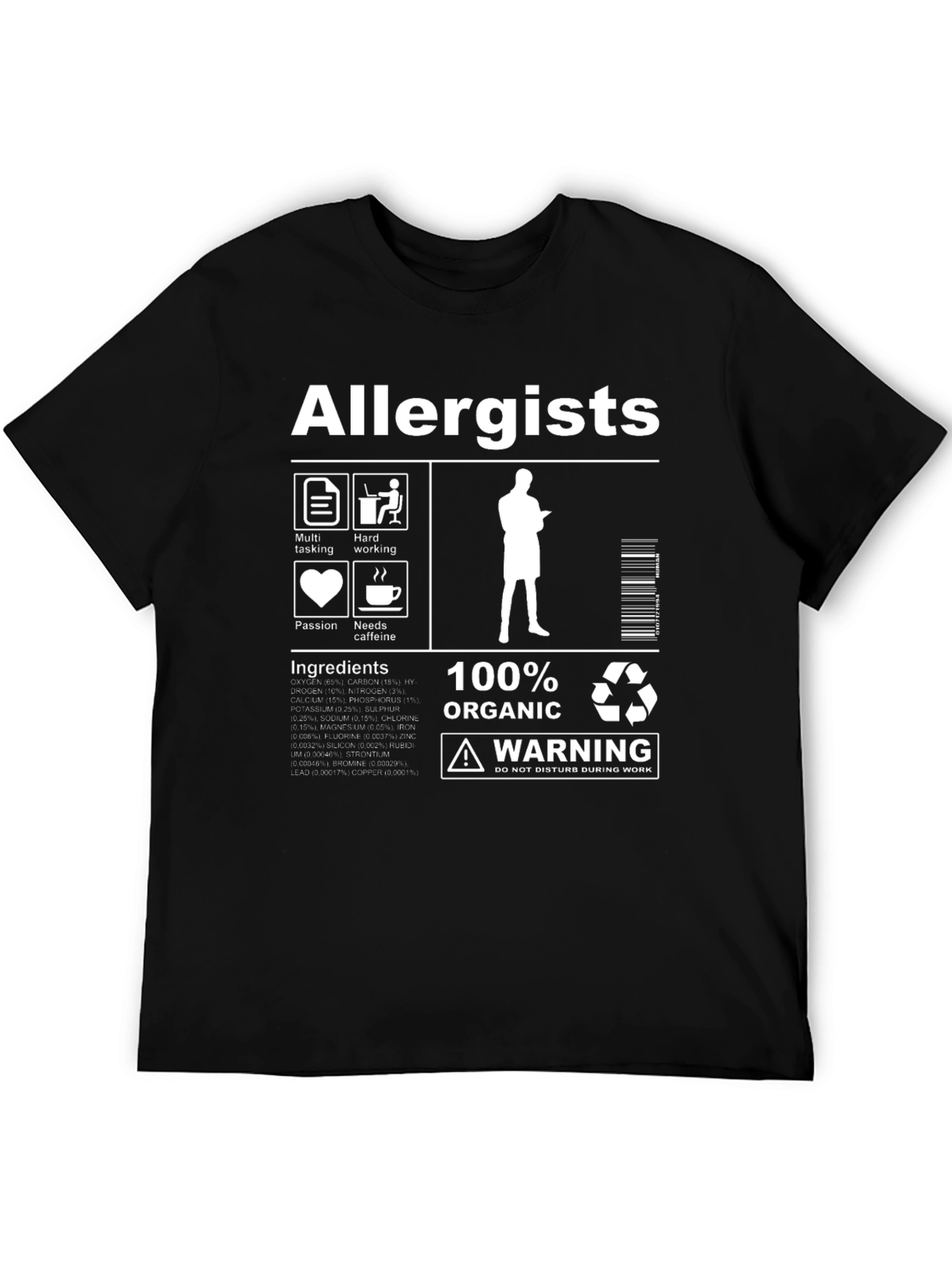 Allergists 100% Organic Graphic T-Shirt