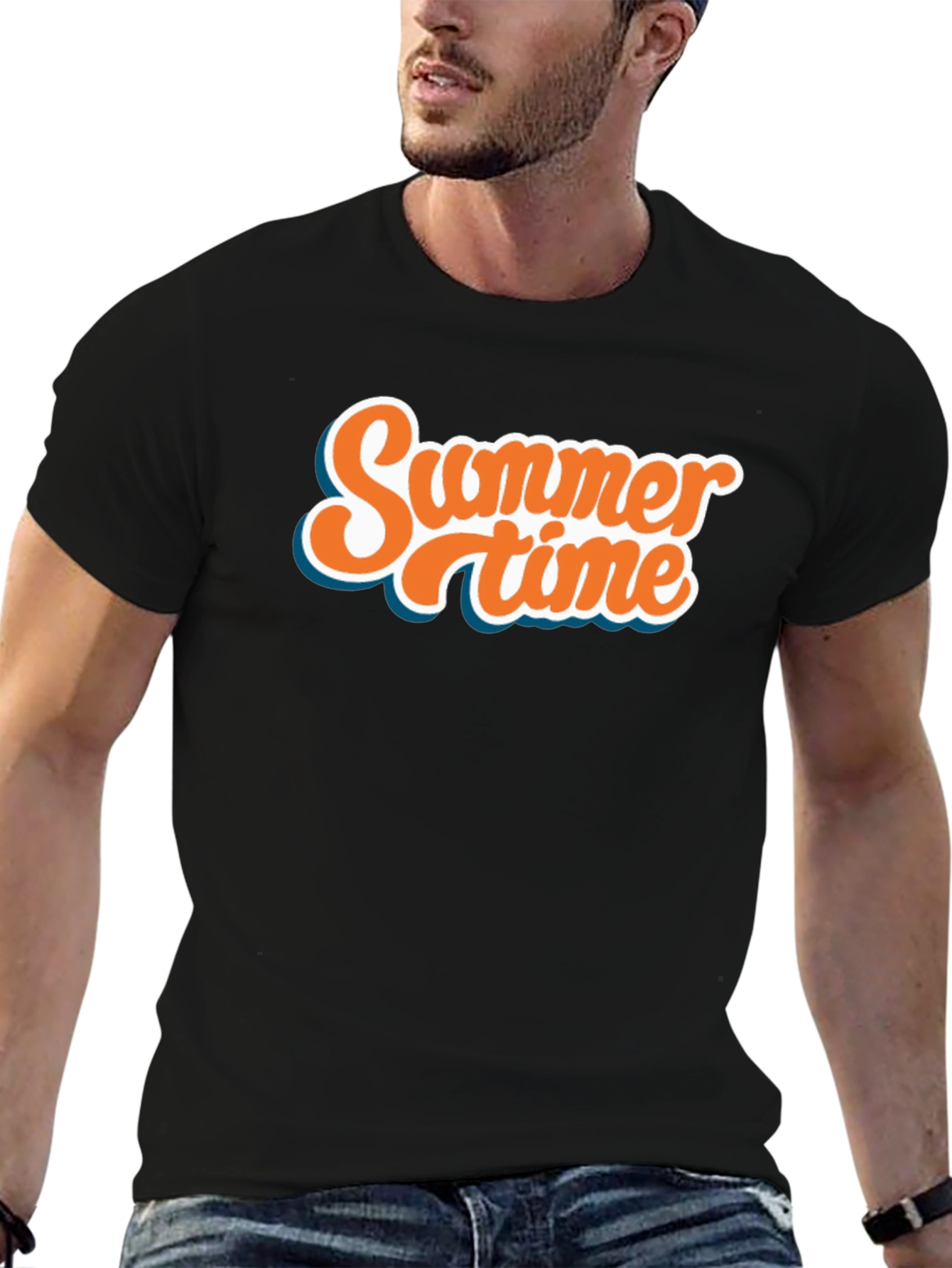 Summer Time Black T-Shirt