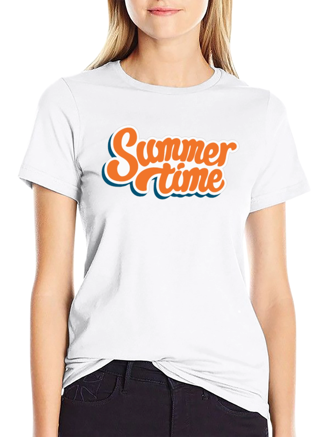 Summer Time Black T-Shirt