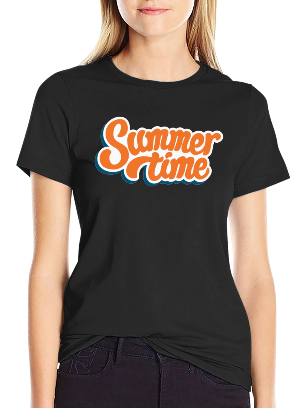 Summer Time Black T-Shirt