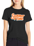 Summer Time Black T-Shirt