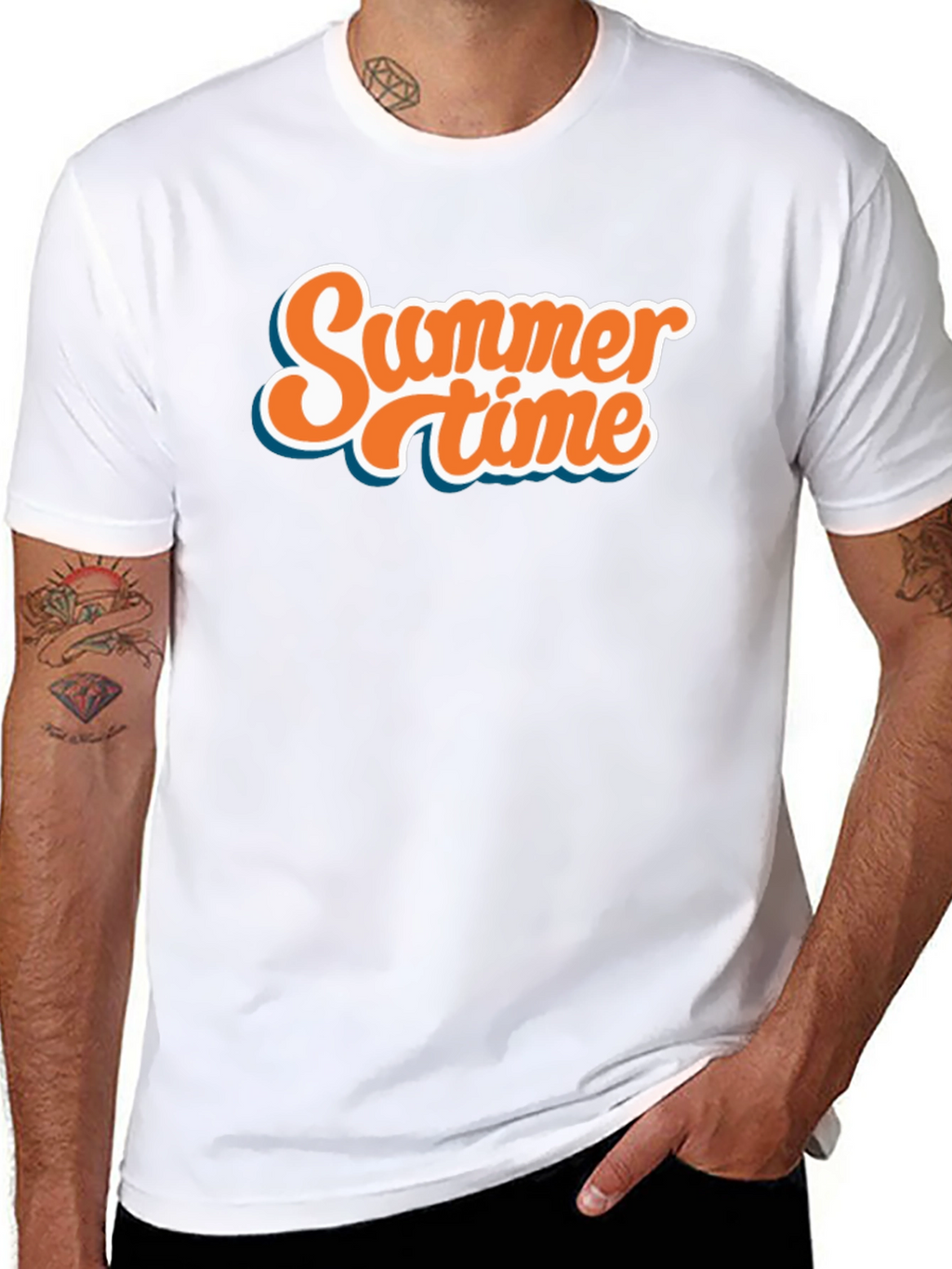 Summer Time Black T-Shirt