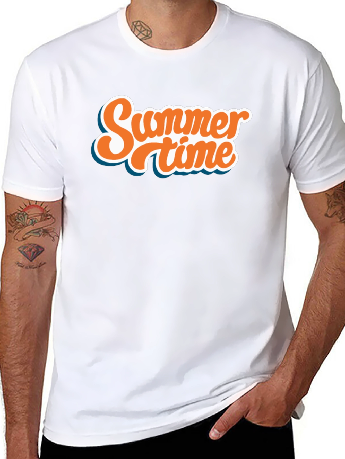 Summer Time Black T-Shirt