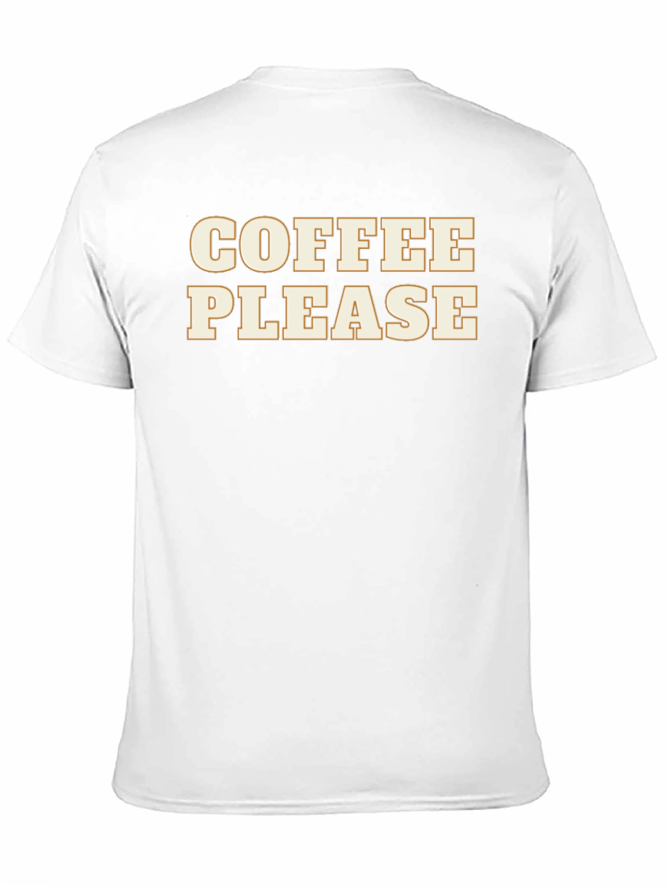 Coffee Please Graphic Tee - Soft Black Cotton T-Shirt