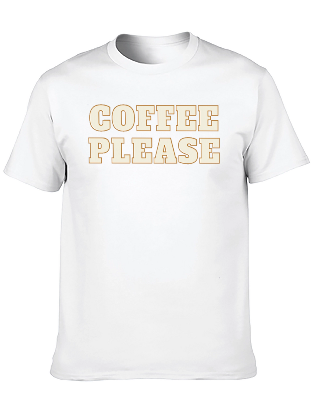 Coffee Please Graphic Tee - Soft Black Cotton T-Shirt