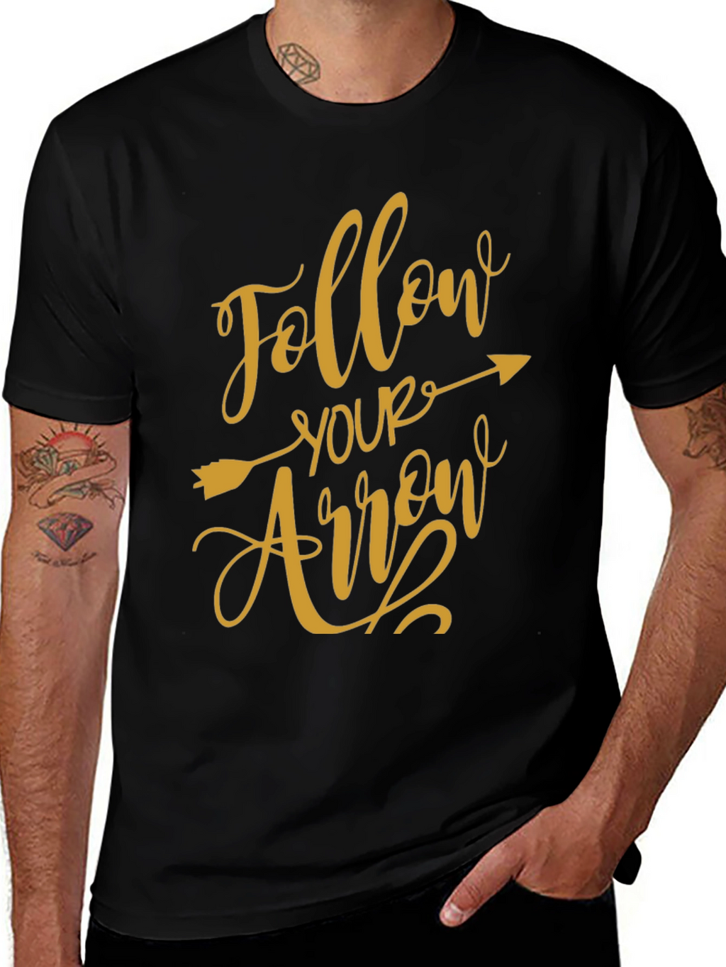 Follow Your Arrow Graphic Tee - Stylish & Motivational