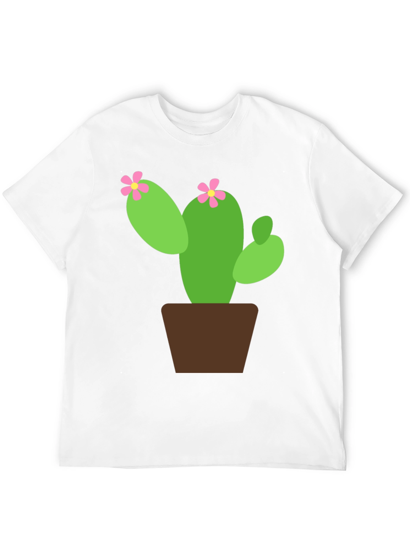 Cactus Flower Graphic Tee - Black T-Shirt