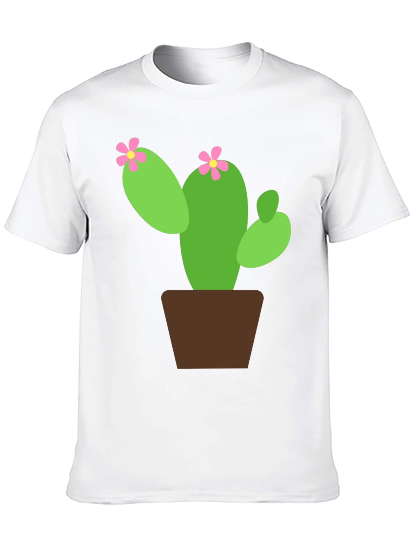 Cactus Flower Graphic Tee - Black T-Shirt