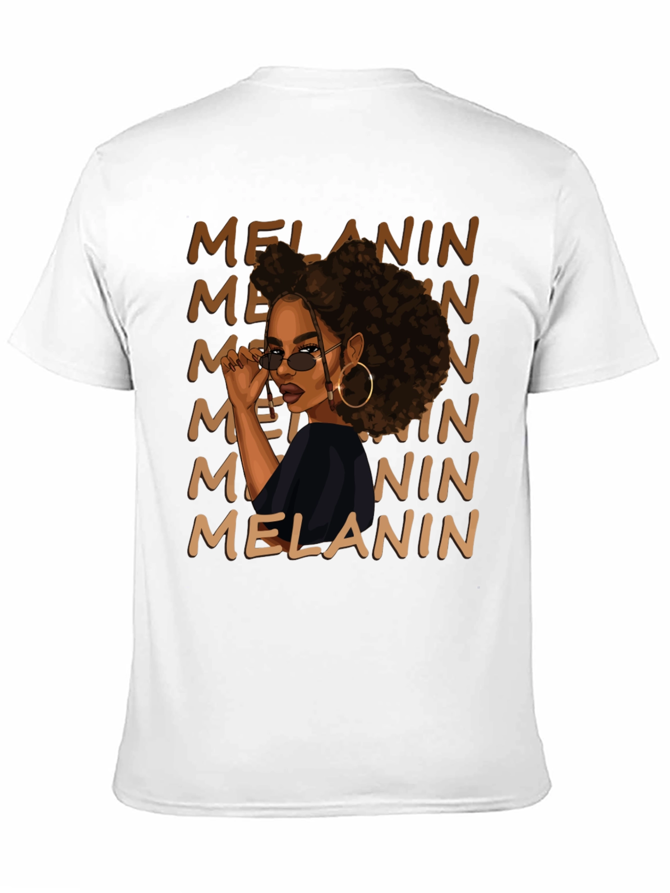 Melanin Queen Graphic Tee - Black